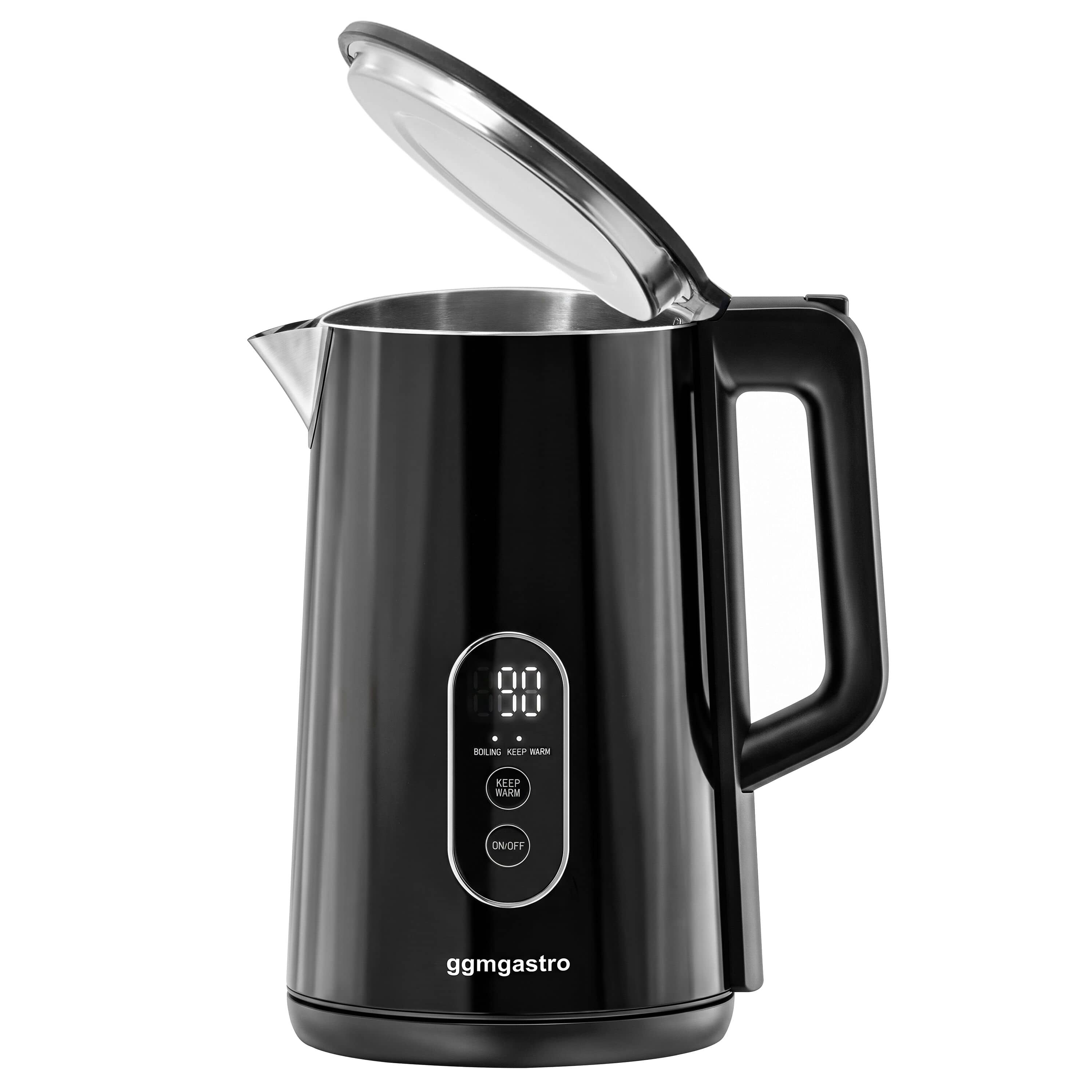 Fierbător de apă – 1,7 litri – 1,5 kW – digital – negru — 4