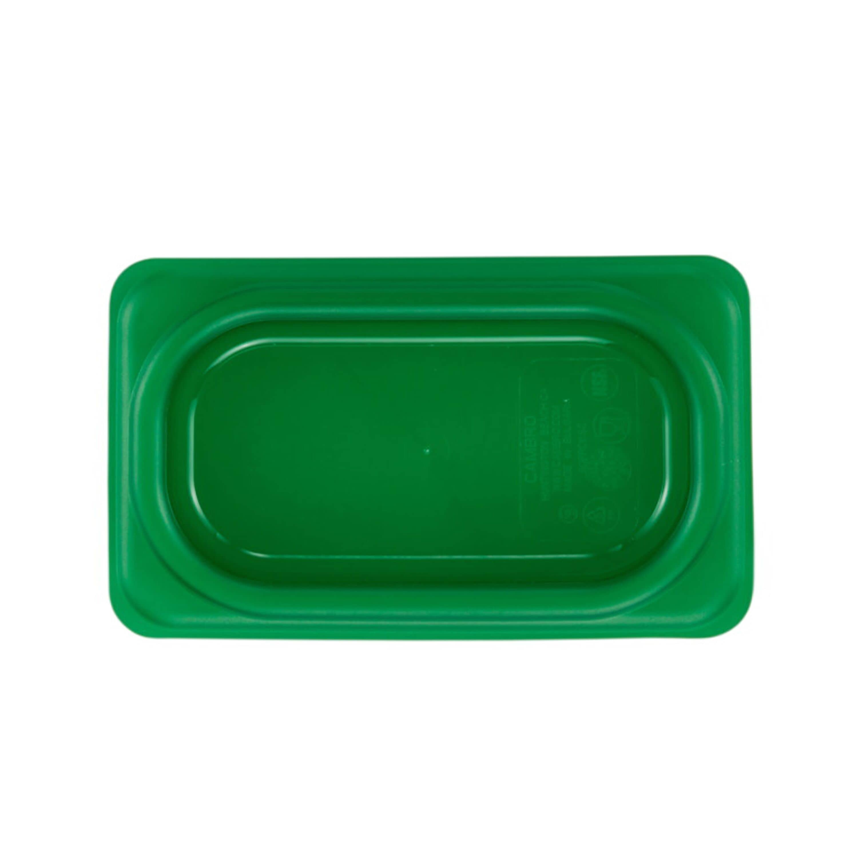 (6 bucăți) CAMBRO | SafeTrak - Capac din polipropilenă GN 1/9 - Verde — 5
