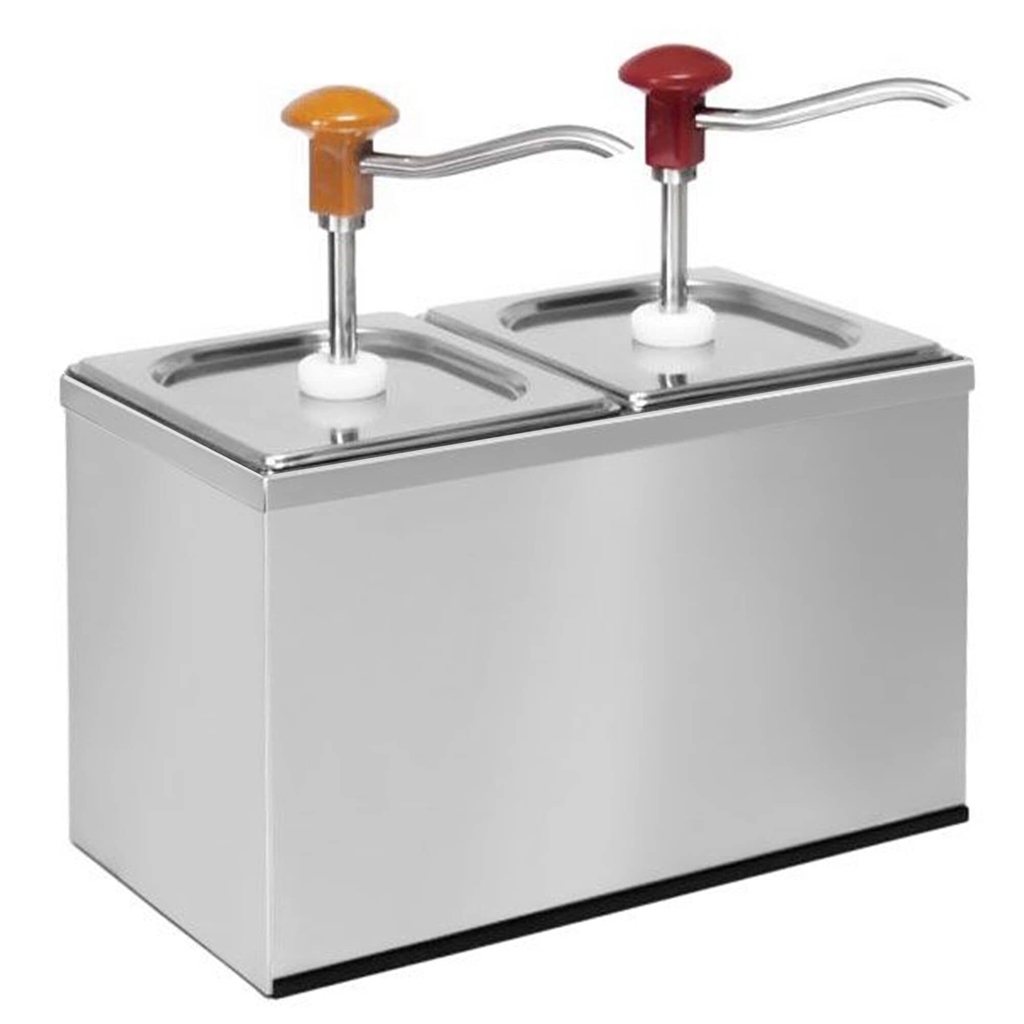 Suport din oțel inoxidabil pentru dozatoare de sos – 2 x 2 litri – compatibil cu SEK2 — 6