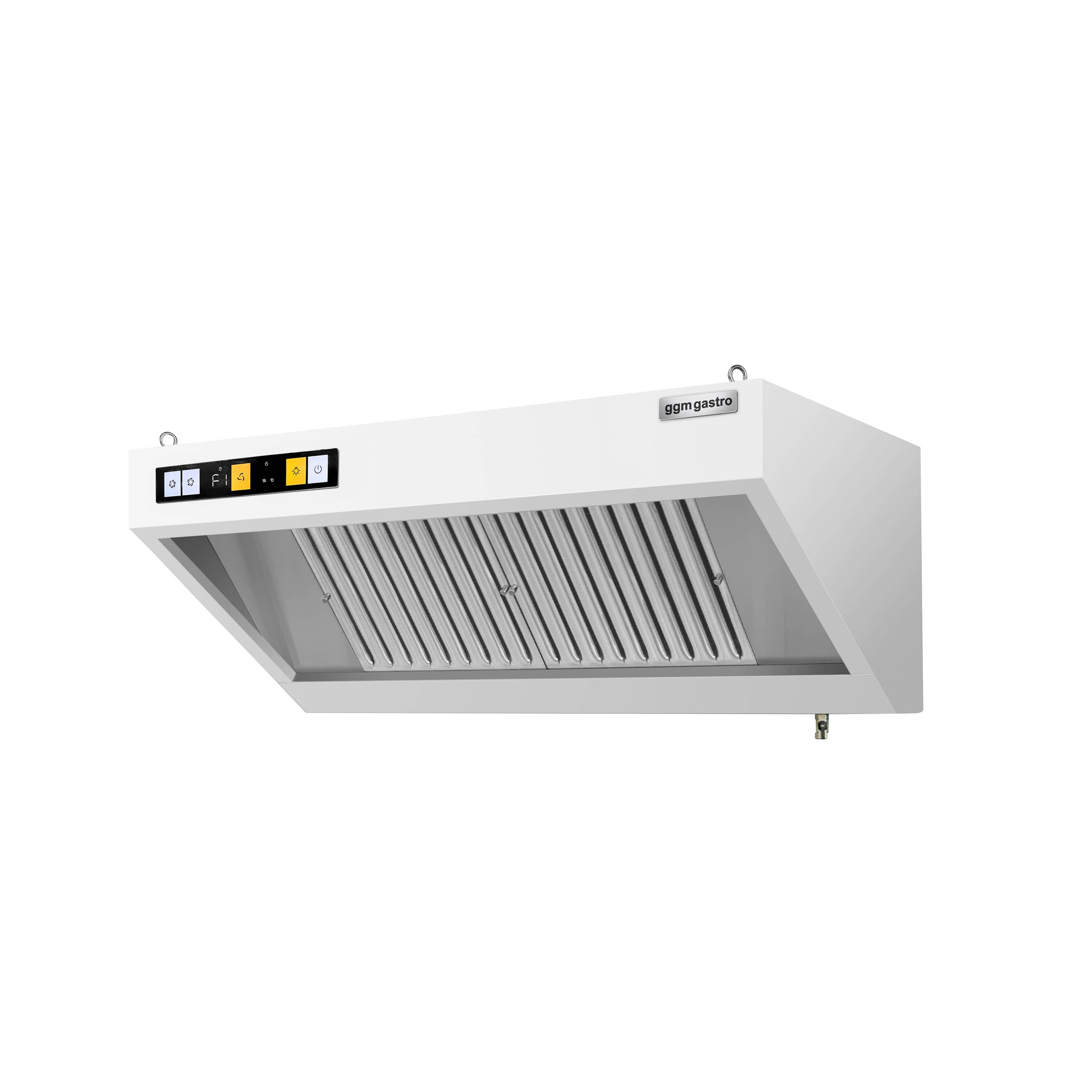 Hotă de perete cu motor - Lungime 1200 mm - adâncime 700 mm - cu regulator de turație, filtre labirint și iluminare LED — 2