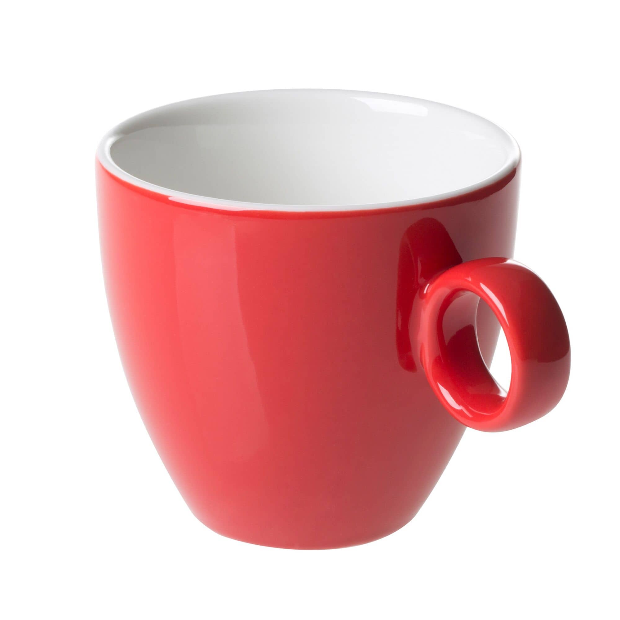 (6 buc) Bart Colour Cafe - Ceașcă cappuccino - 170 ml - Roșu - stivuibilă — 2