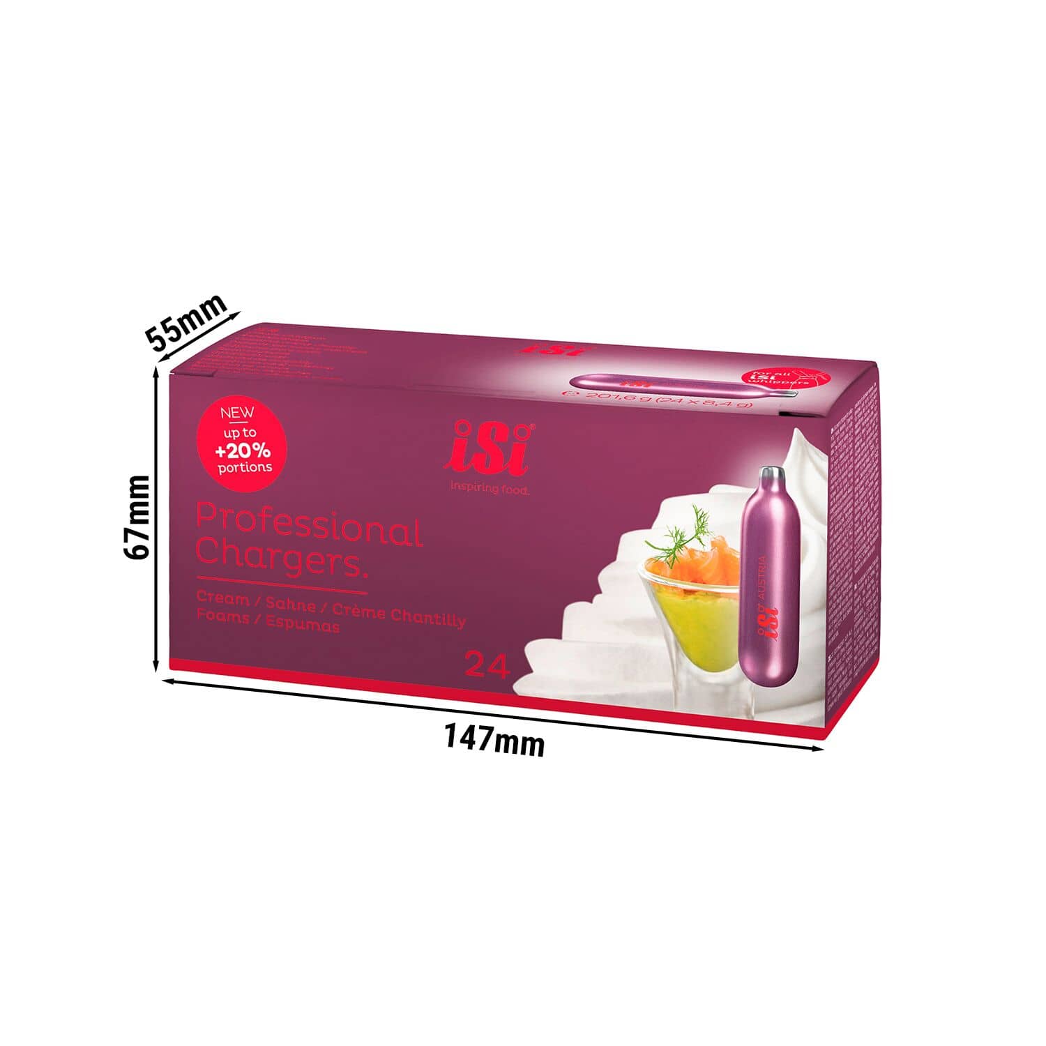 (24 bucăți) ISI | Capsule pentru distribuitor de frișcă - 8,4 g — 3