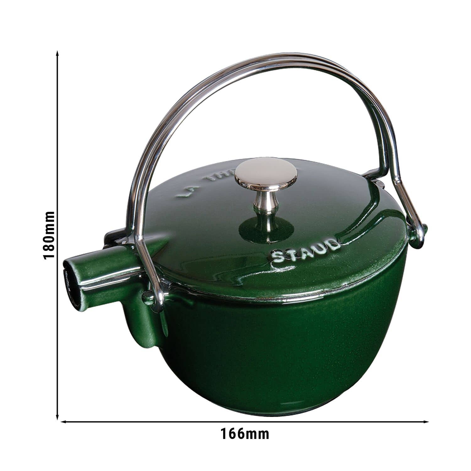 STAUB | SPECIALITIES - Ceainic - 1.1 litru - Fonta - Verde busuioc — 3