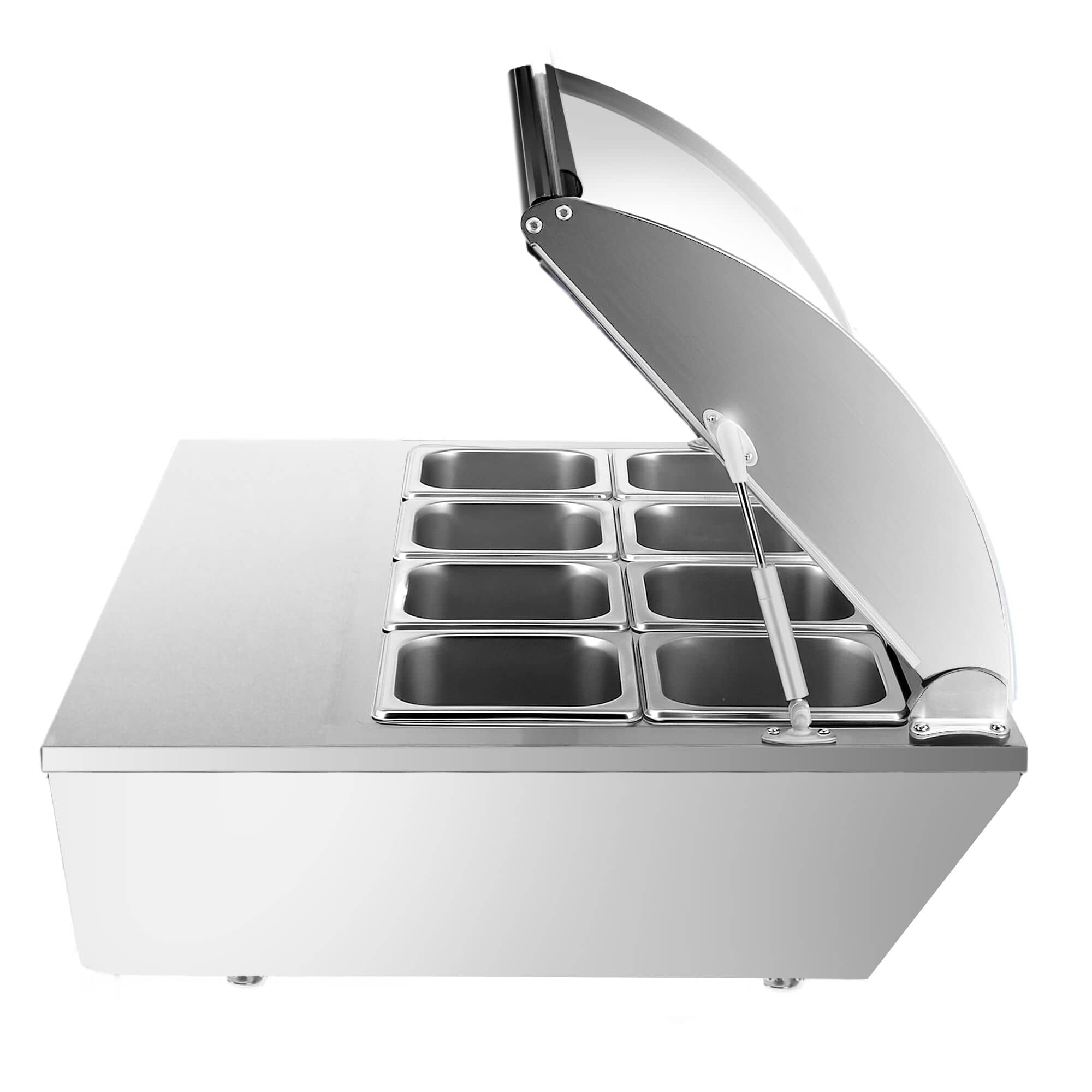 Vitrină frigorifică de masă / vitrină de suprapunere – 67 litri – 760 mm – pentru 8 tăvi GN 1/6 sau 4 tăvi GN 1/3 — 7