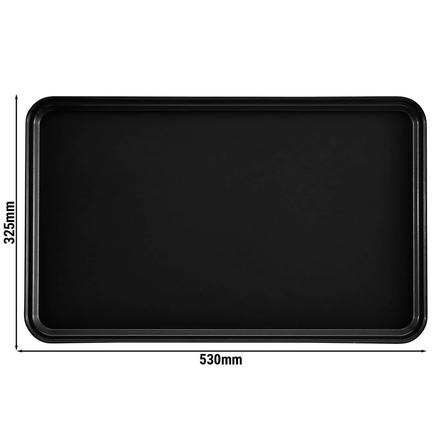 (12 bucăți) CAMBRO | CAMTREAD® - Tavă din fibră de sticlă - dreptunghiulară - 325x530mm - Negru — 3