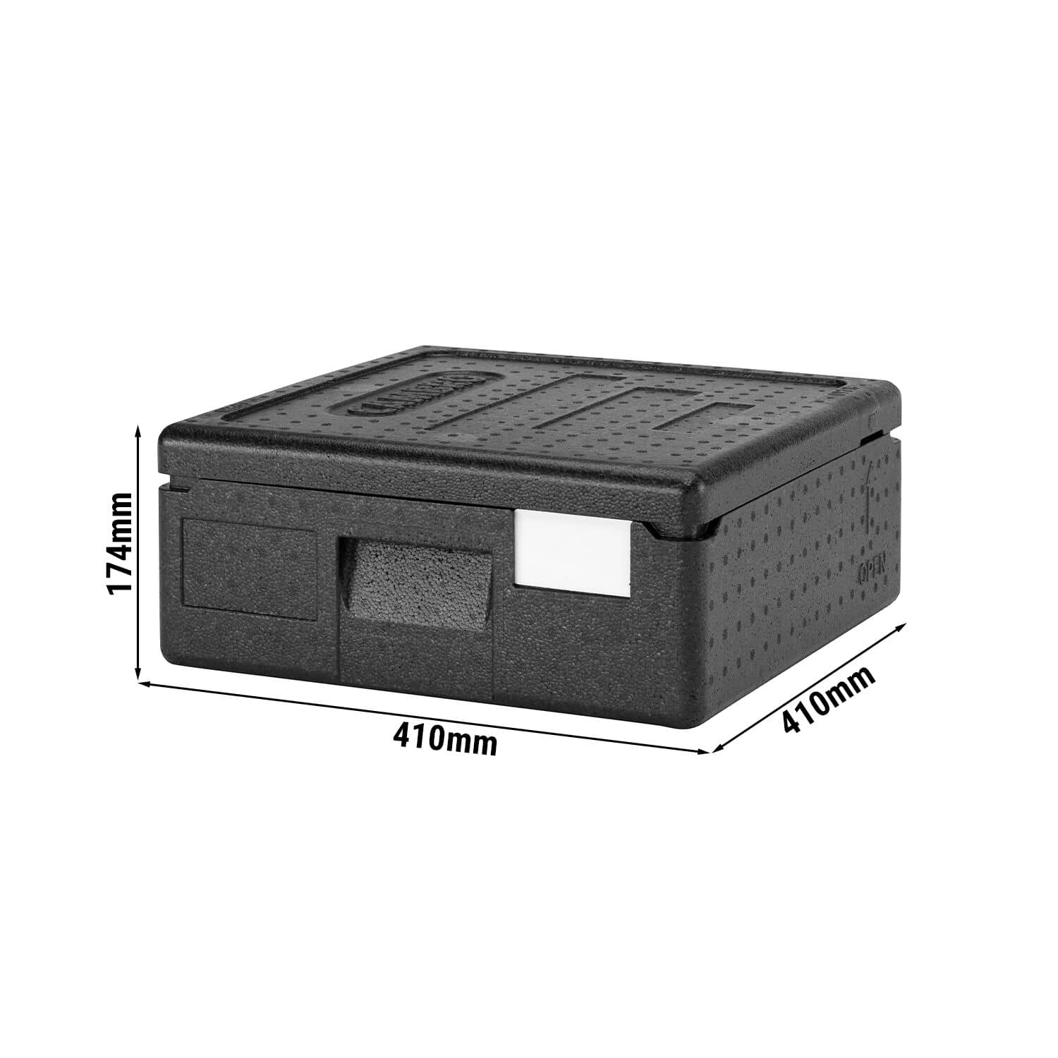 CAMBRO | CAM GOBOX® - Toploader Pizza Box - cu cureaua de transport - pentru 2 pizza - negru — 3