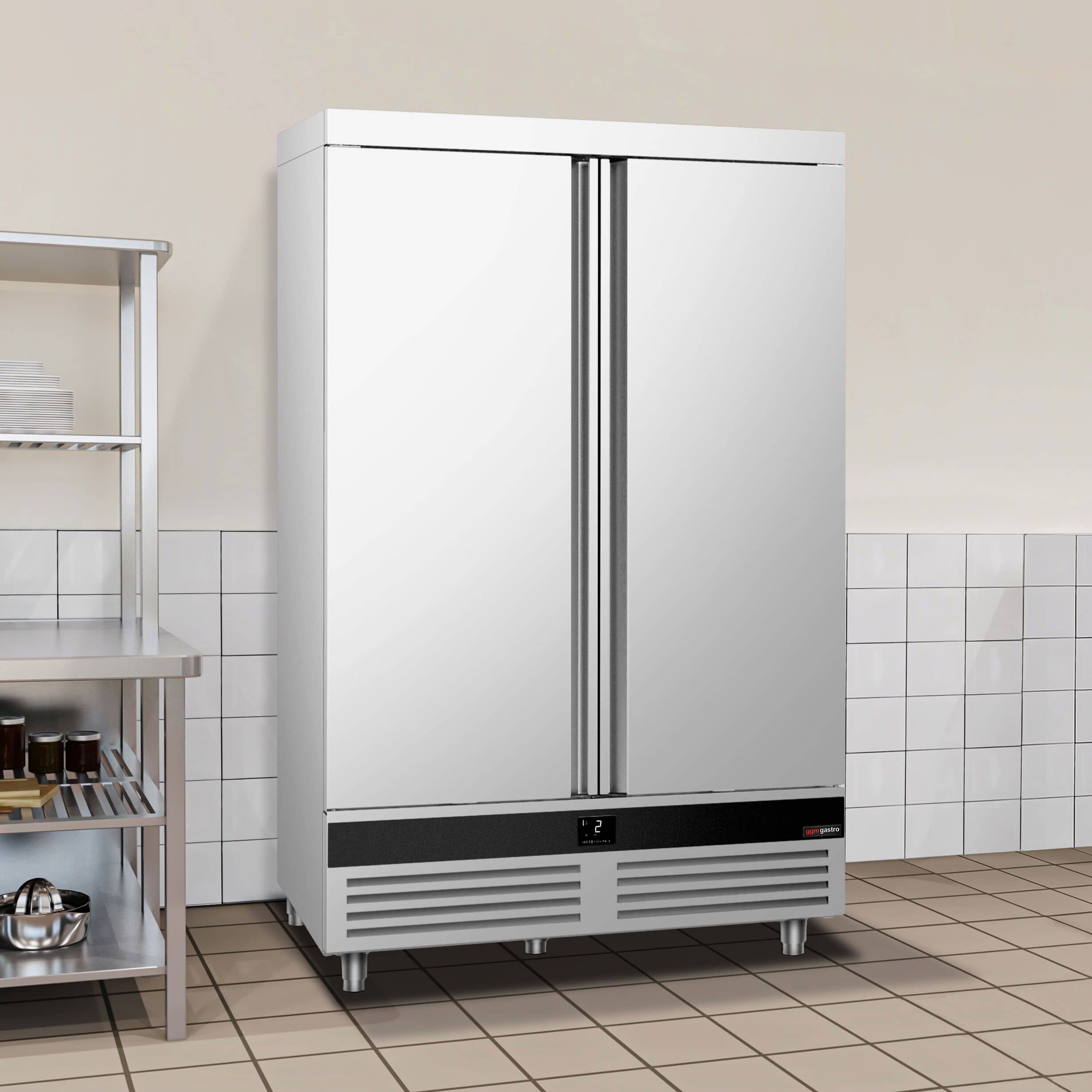 Dulap frigorific profesional din inox PREMIUM - GN 2/1 - 1400 litri - cu 2 uși — 11