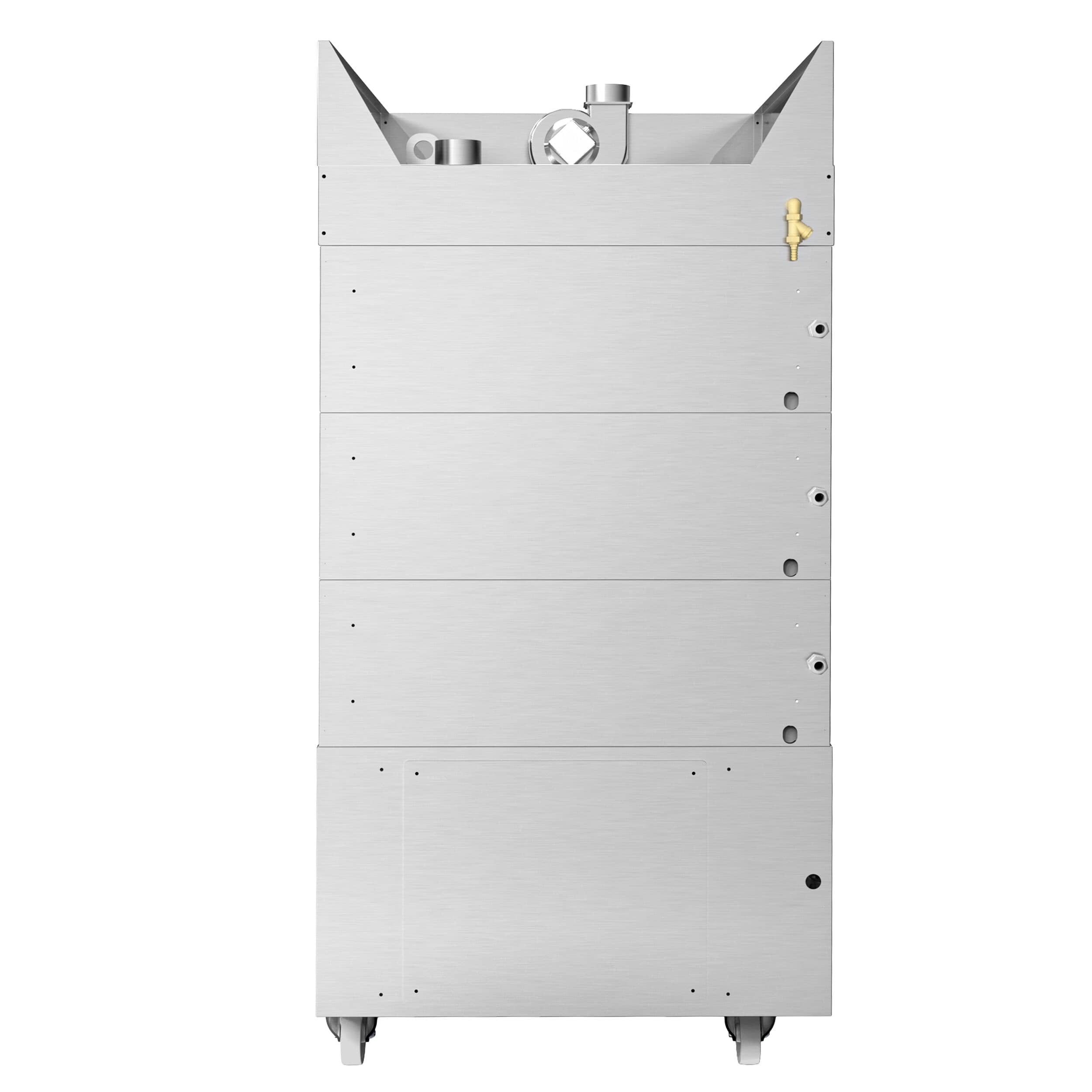 Electric Cuptor cu vatră modular pentru brutării cu umidificare & Dospitor - Touchscreen - 3 camere de coacere - incl. Hotă & Cadru inferior & Raft dospitor — 7