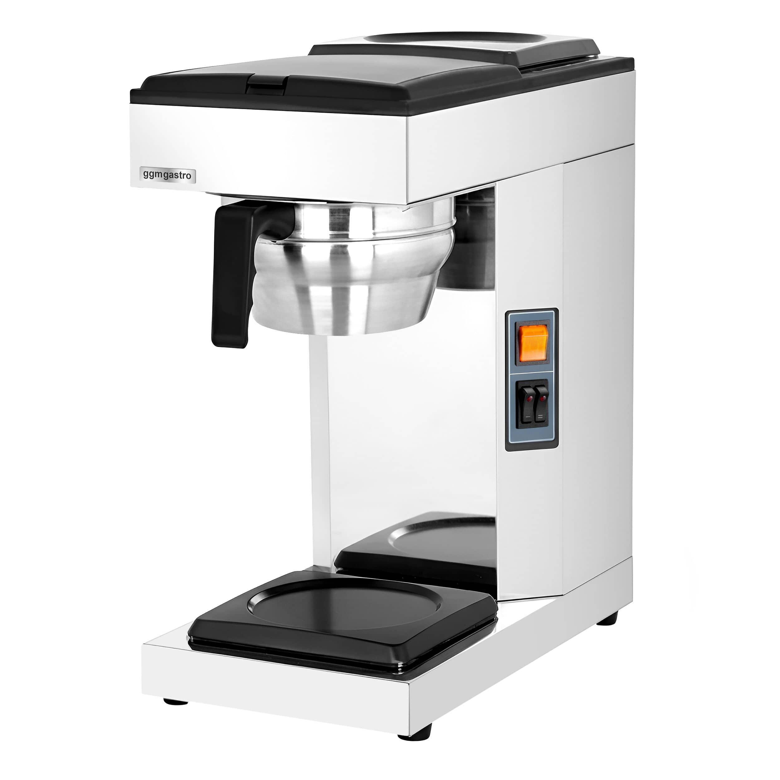 Aparat de cafea cu filtru – 1,8 litri – cu 2 plăci de menținere a căldurii și sistem termokinetic – include 2 carafe din sticlă — 6