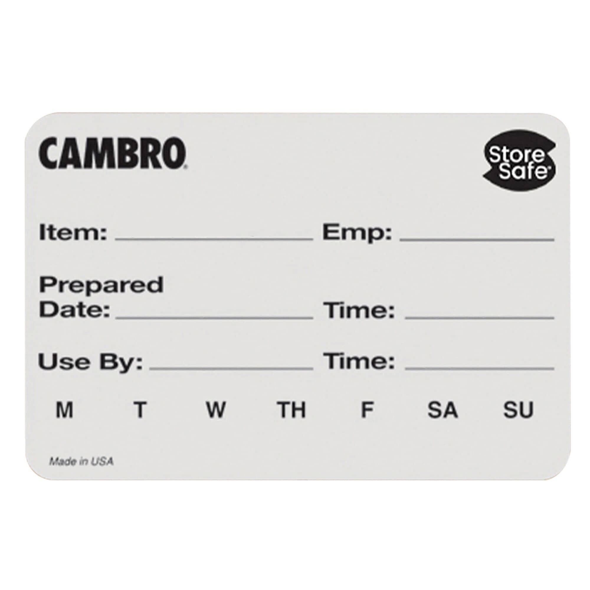 (6 bucăți) CAMBRO | Etichete de rotație StoreSafe® - 250 etichete per rolă — 2