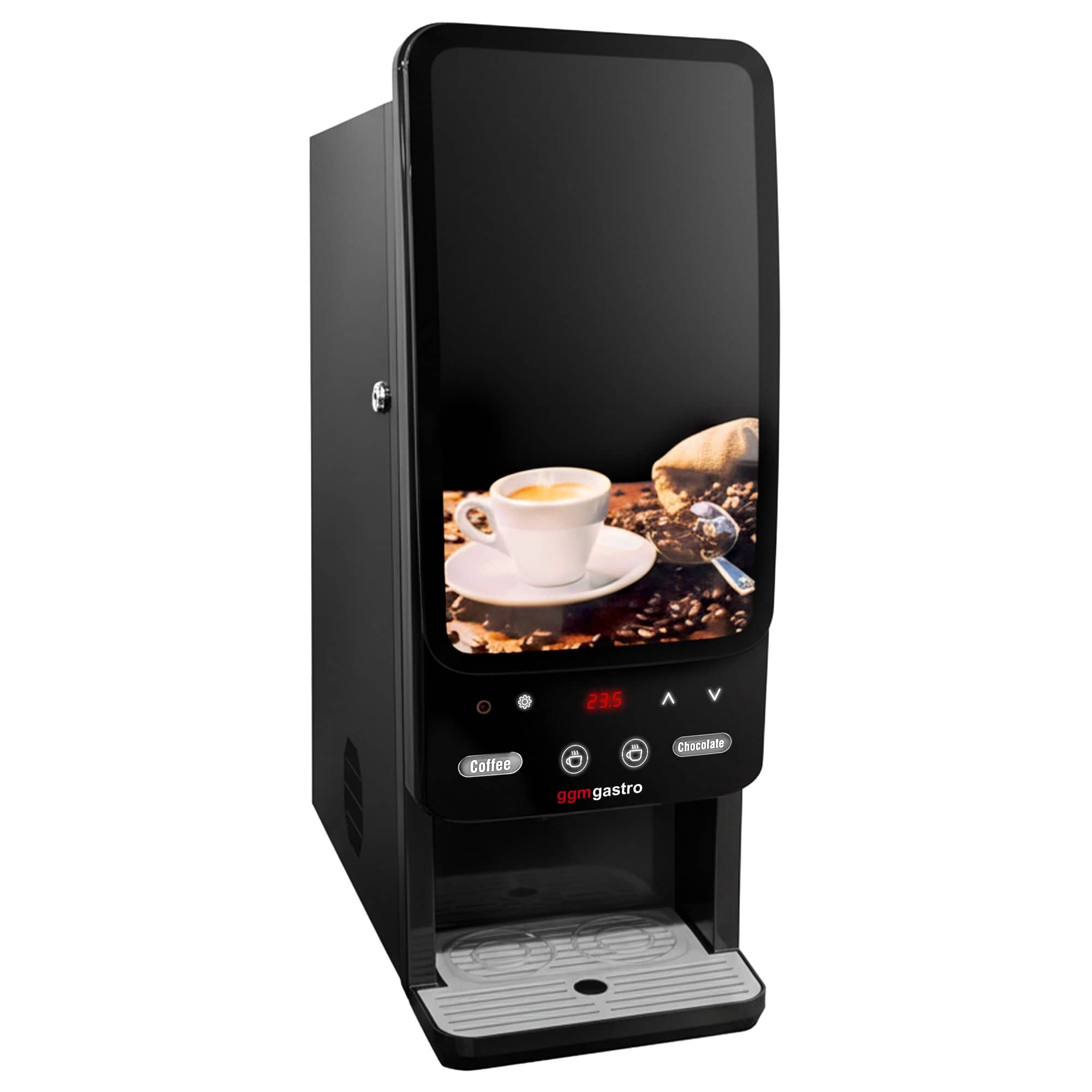 Automat pentru băuturi calde - 2 programe - Digital - 2 rezervoare pentru pulbere - Negru — 2