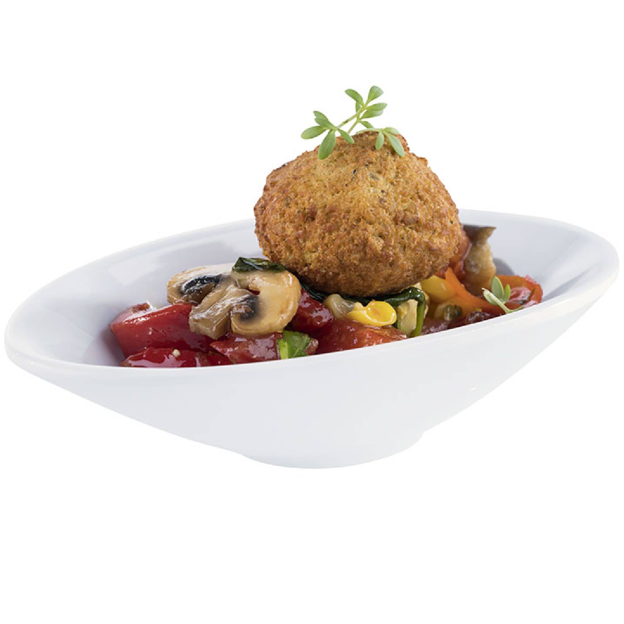 (20 buc) Bol | MINI - Melamină - 70 ml - dreptunghiular - 135x75x30 mm - Alb — 2