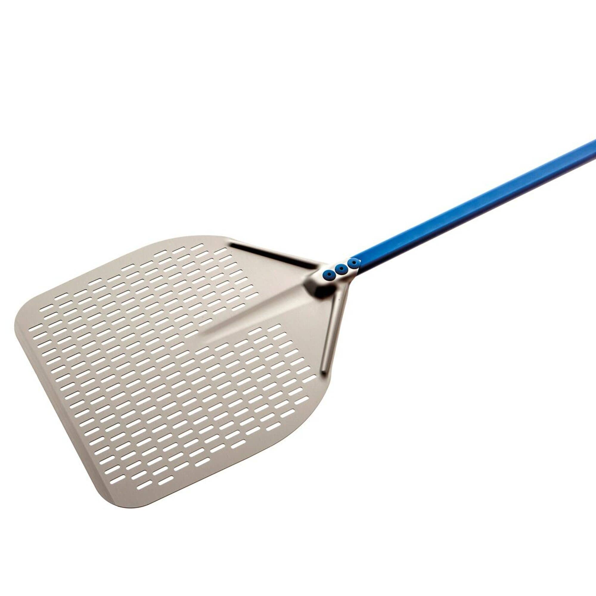 Paletă pizza - AZZURRA - Aluminiu anodizat - lamă perforată - 360x360 mm - perforată — 2