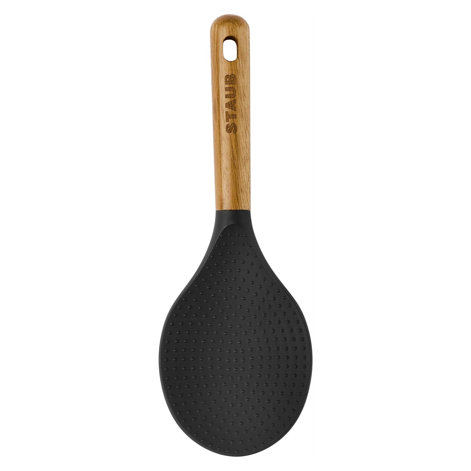STAUB | Lingură pentru orez - 220 mm - silicon - negru/lemn — 4