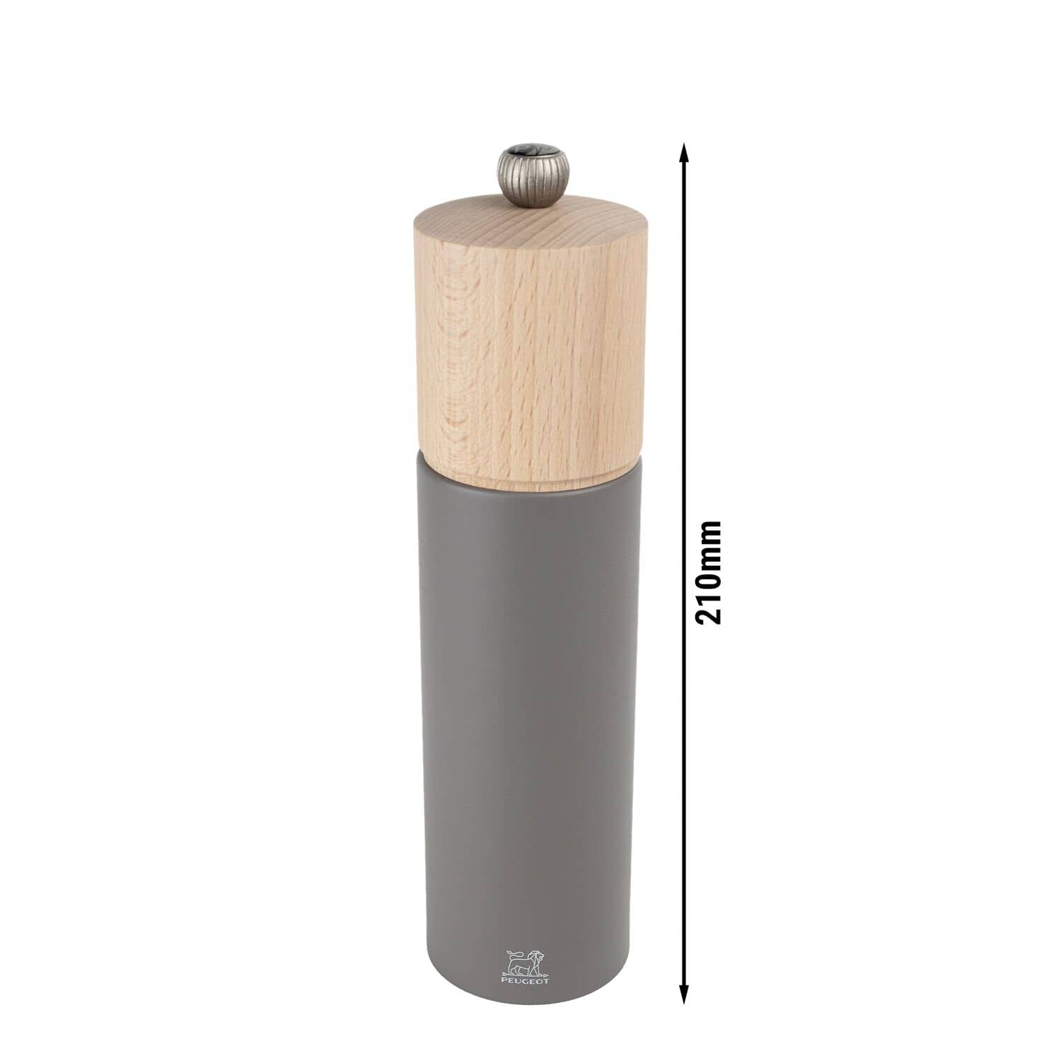 (6 bucăți) PEUGEOT | BOREAL - Râșniță de piper - Lemn - Gri stâncă - Înălțime: 210 mm — 3