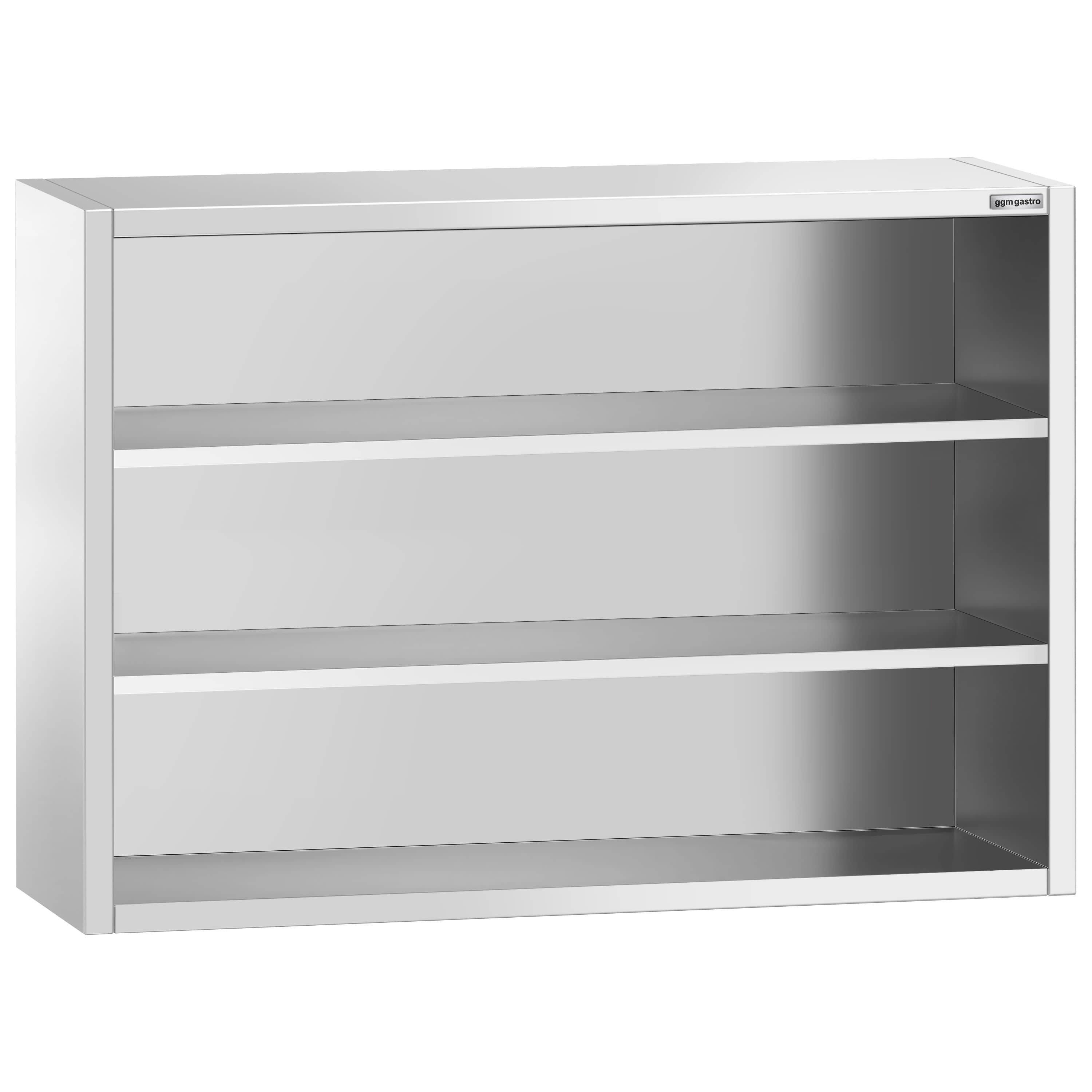 Dulap de perete din oțel inoxidabil PREMIUM - 1400x400 mm - deschis - 1000 mm înălțime — 4