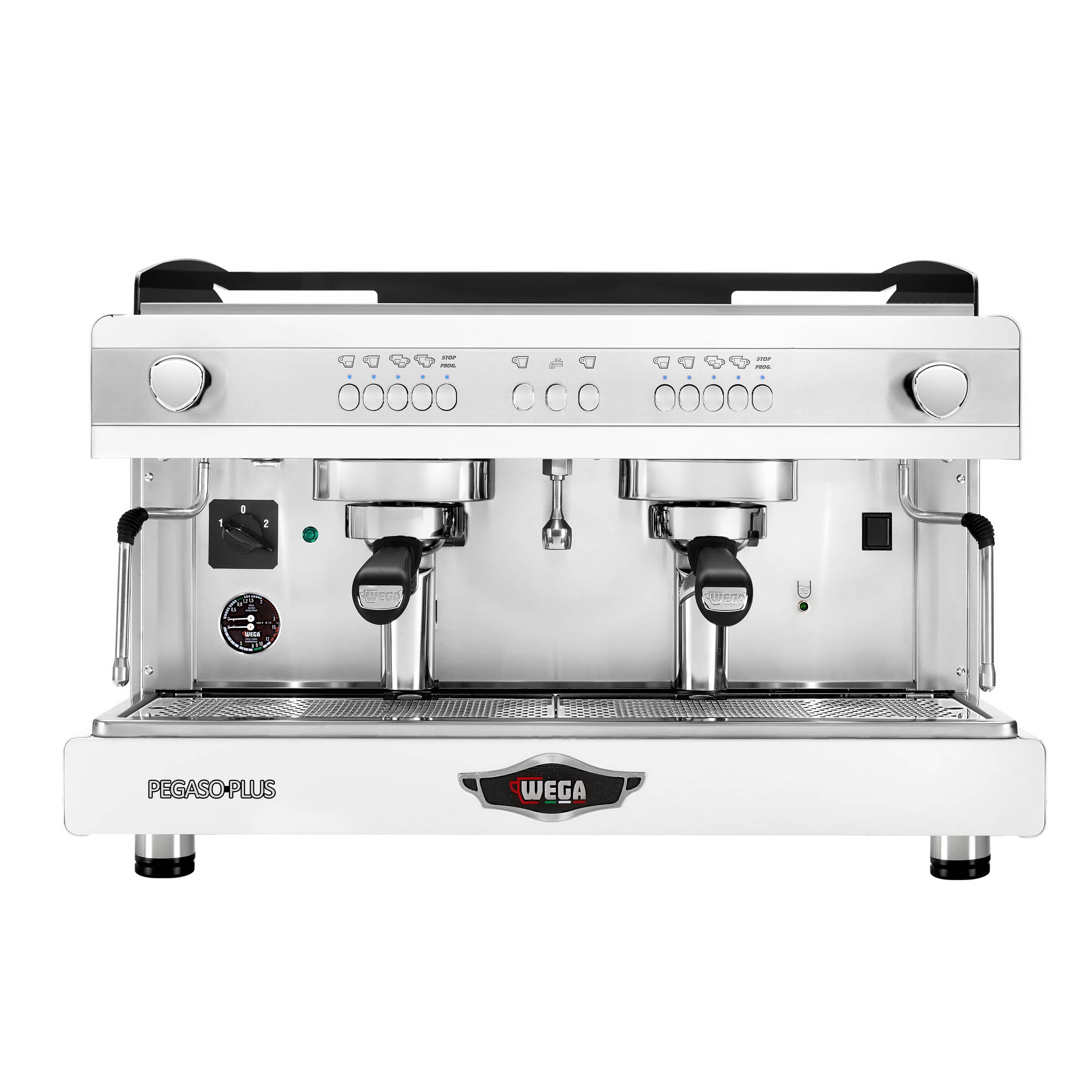 WEGA | Pegaso Plus - Espressor - 2 grupuri - 3,7 kW - cu spumător de lapte și apă fierbinte - Alb — 4
