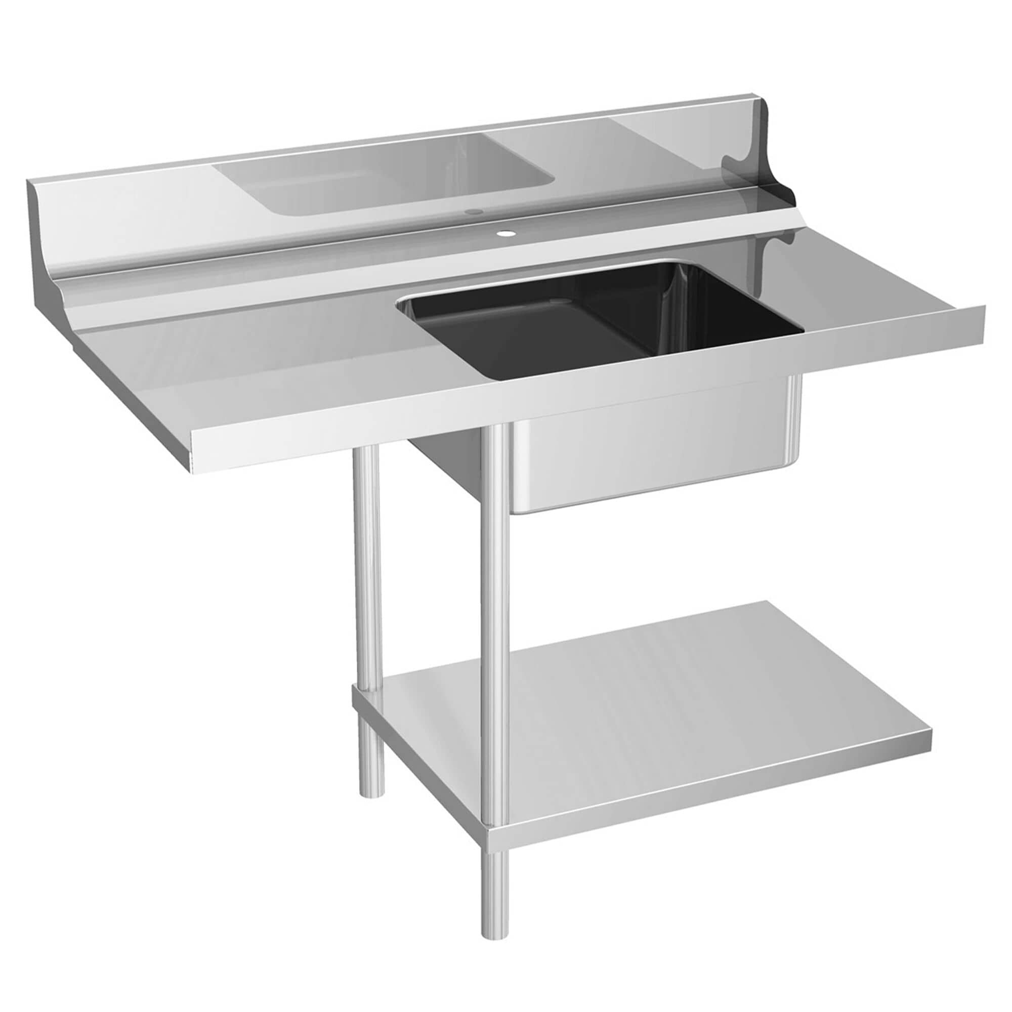 Masă intrare - 1200 mm - montare stânga - cu 1 cuvă - pentru DS430 Serie — 2