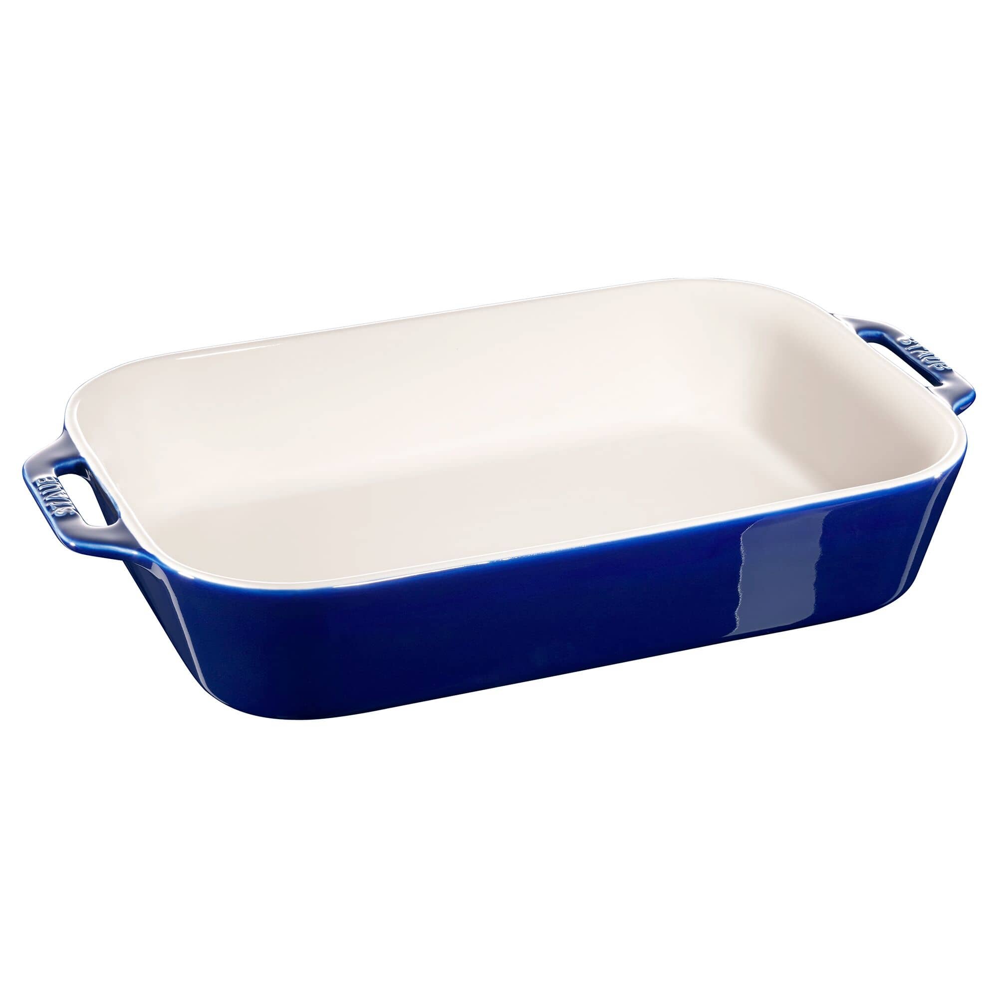 PRAF | CERAMIQUE - Tava caserola - 340x240mm - Ceramica - Albastru inchis — 2