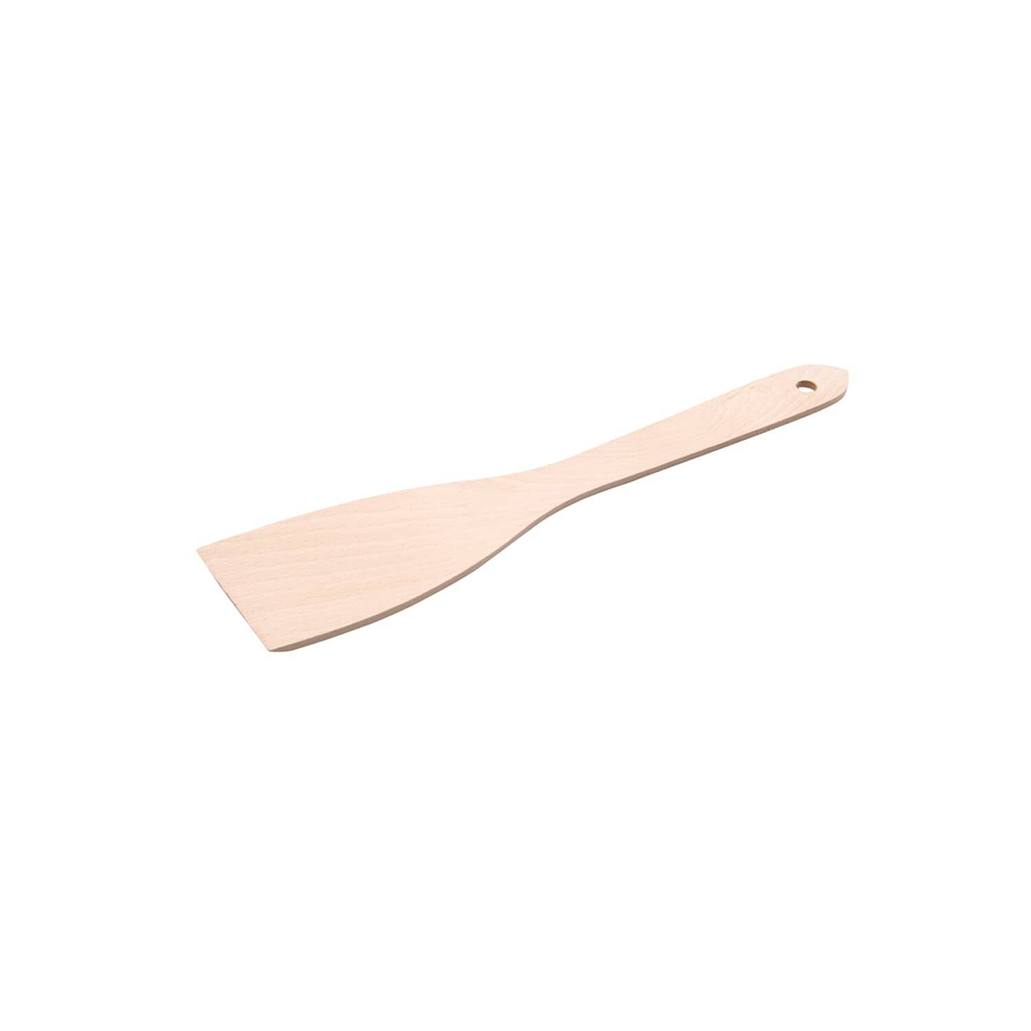Spatulă pentru tigaie - Lungime: 300 mm - 57x297 mm - mâner din lemn — 2