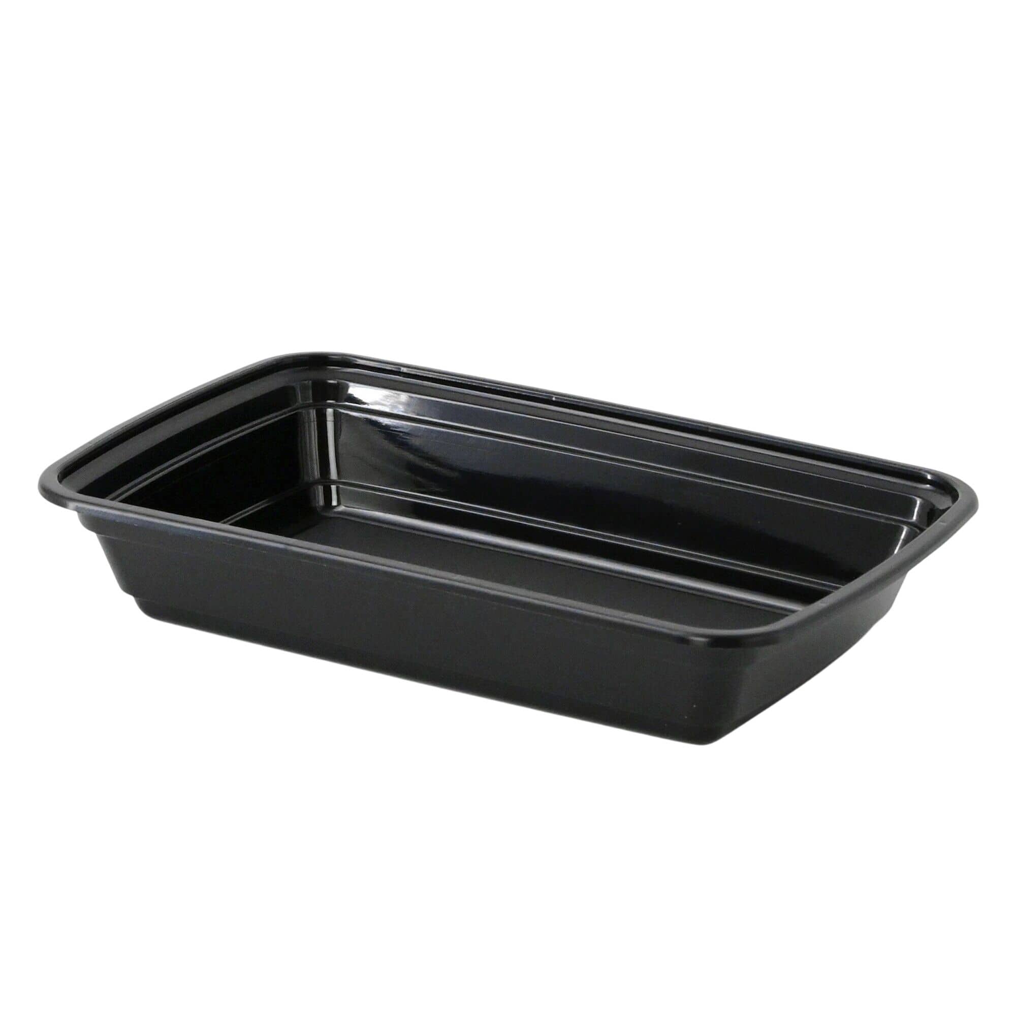 (300 buc) Caserolă meniu reutilizabilă - 450 ml - Dreptunghiulară - Negru — 4