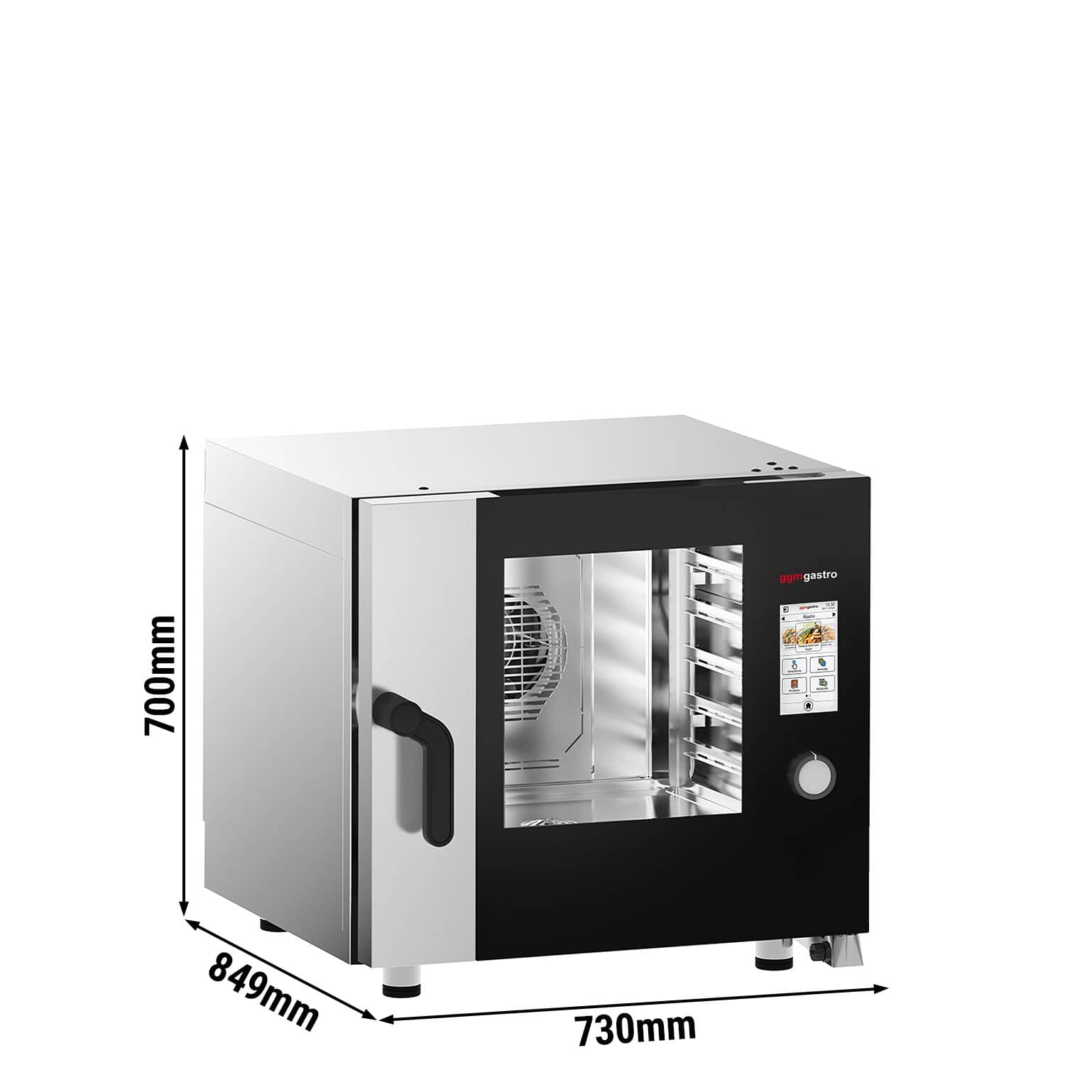 Cuptor convecție abur - Touchscreen - Ecran tactil - 5x GN 1/1 - incl. Sistem de spălare & Sondă de temperatură — 3