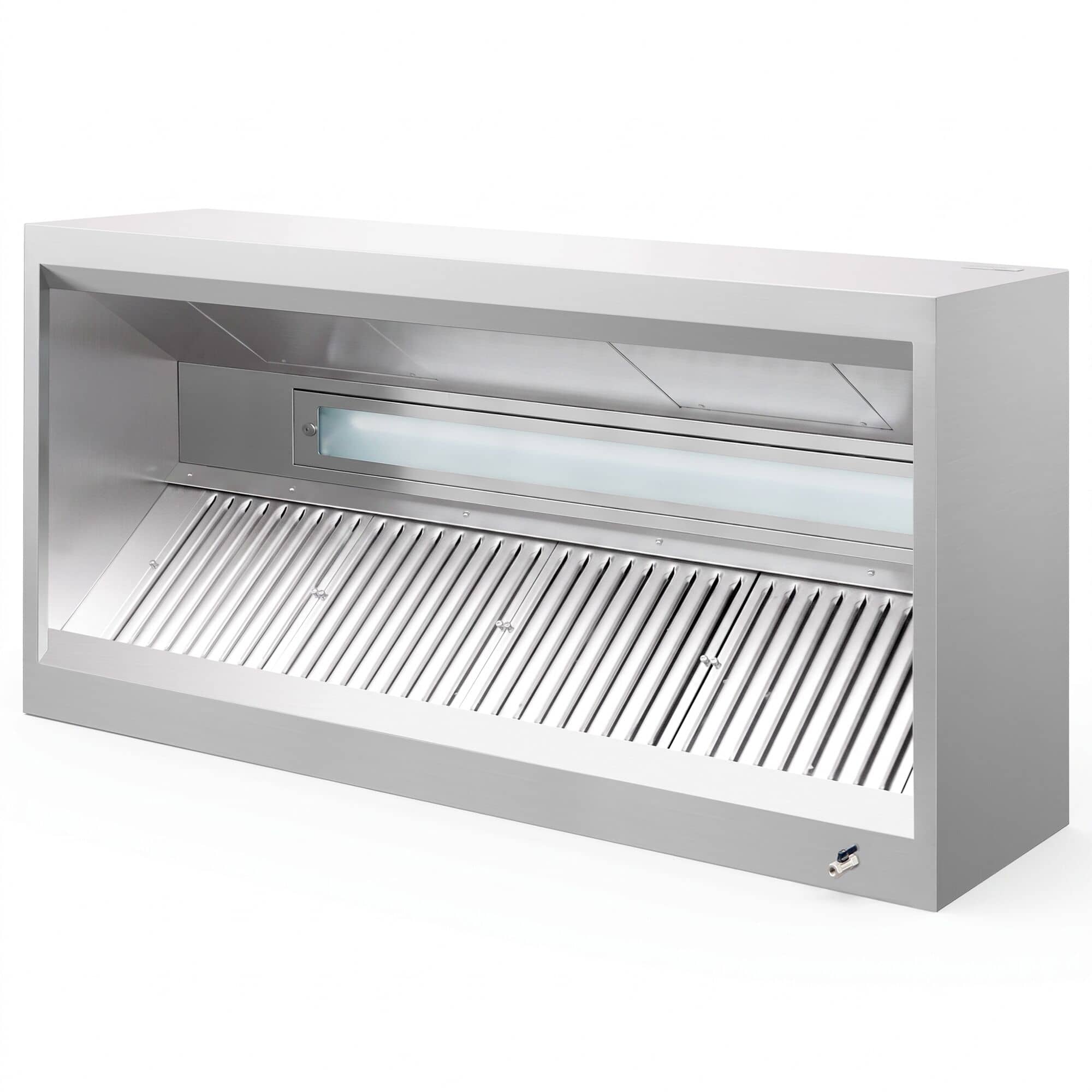 Hota cu incintă de tip inducție – 1800 mm – fără motor – cu filtru și lumină — 6