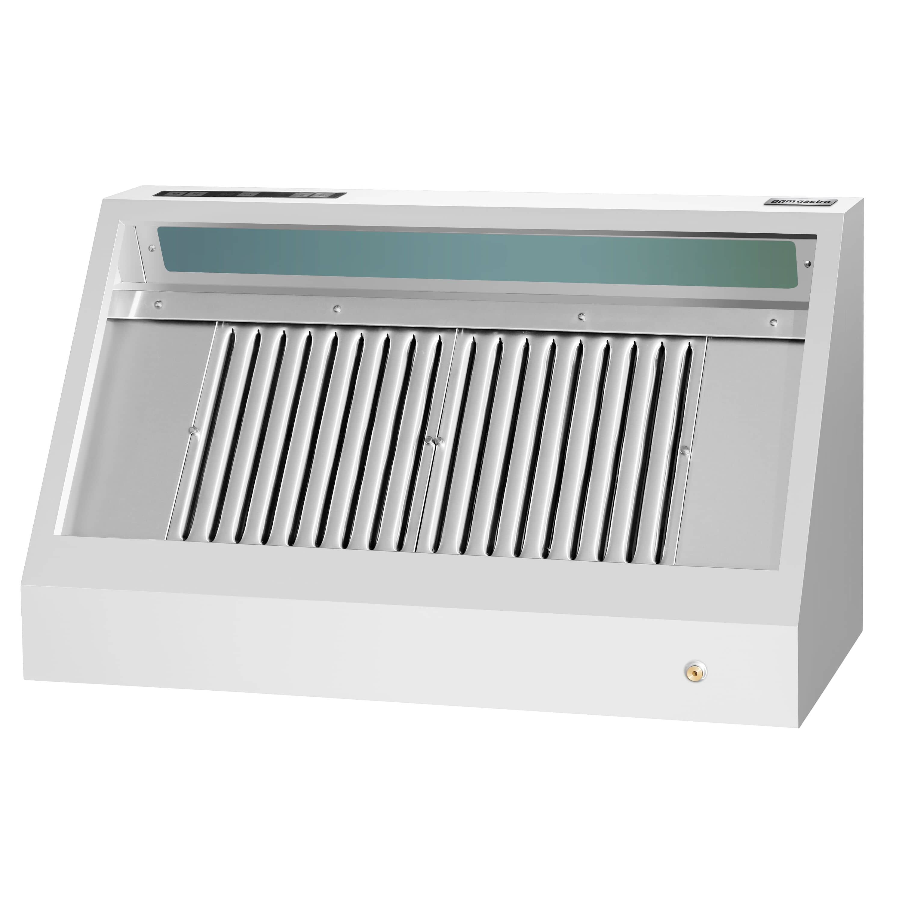 Hotă de perete cu motor - Lungime 1200 mm - adâncime 700 mm - cu regulator de turație, filtre labirint și iluminare LED — 5