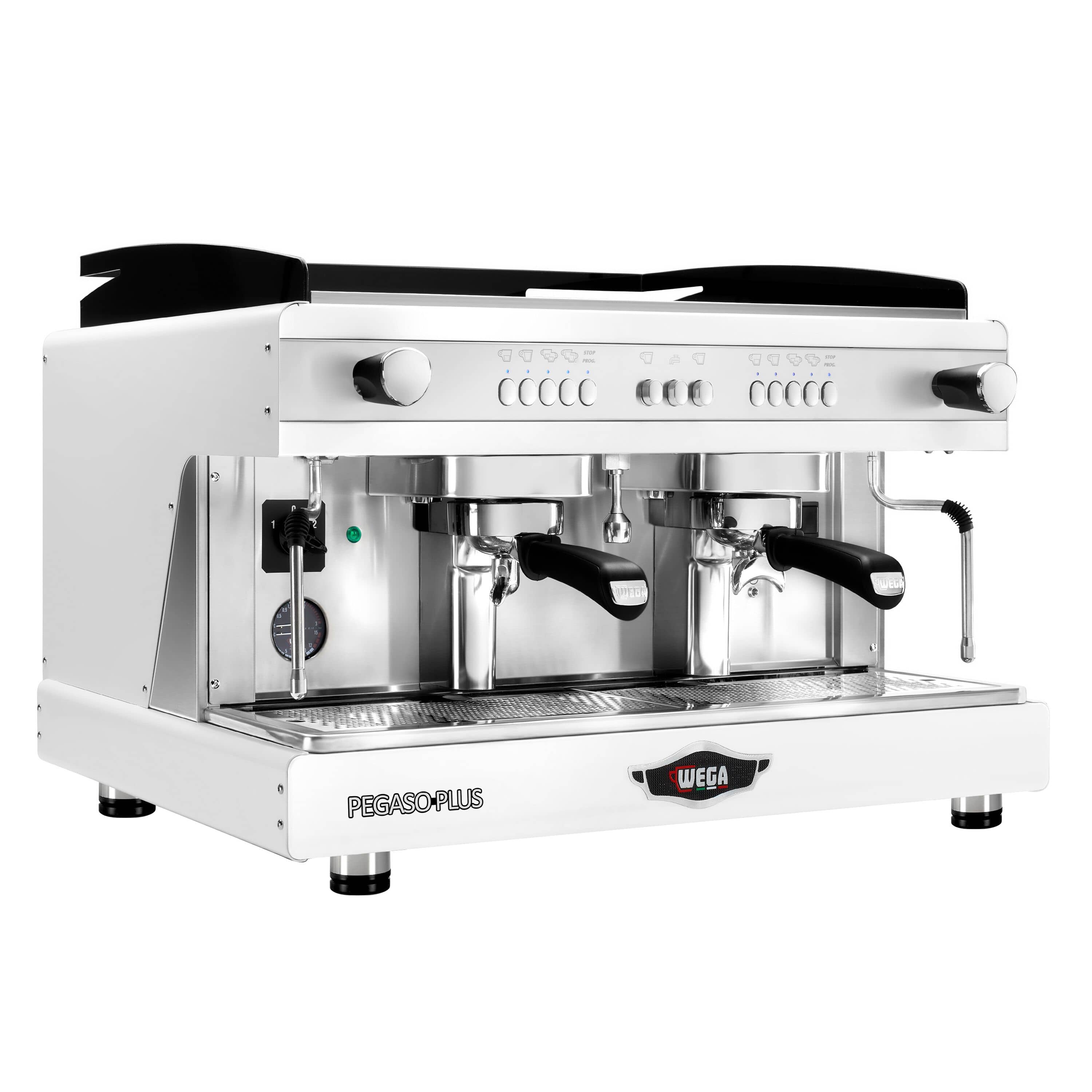WEGA | Pegaso Plus - Espressor - 2 grupuri - 3,7 kW - cu spumător de lapte și apă fierbinte - Alb — 2