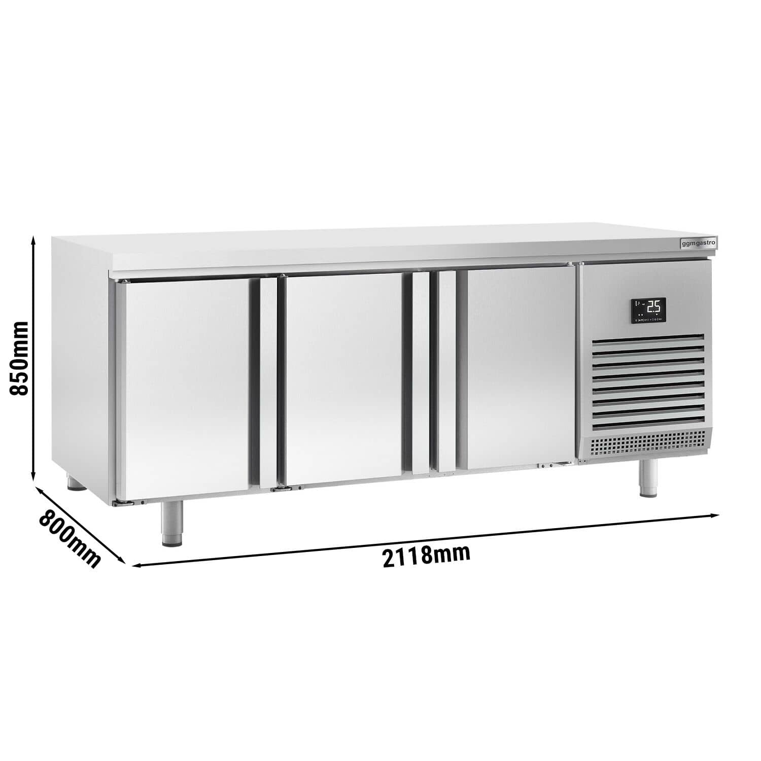 Masă frigorifică panificație Premium PLUS – 2185 x 800 mm – cu gaură de trecere — 3