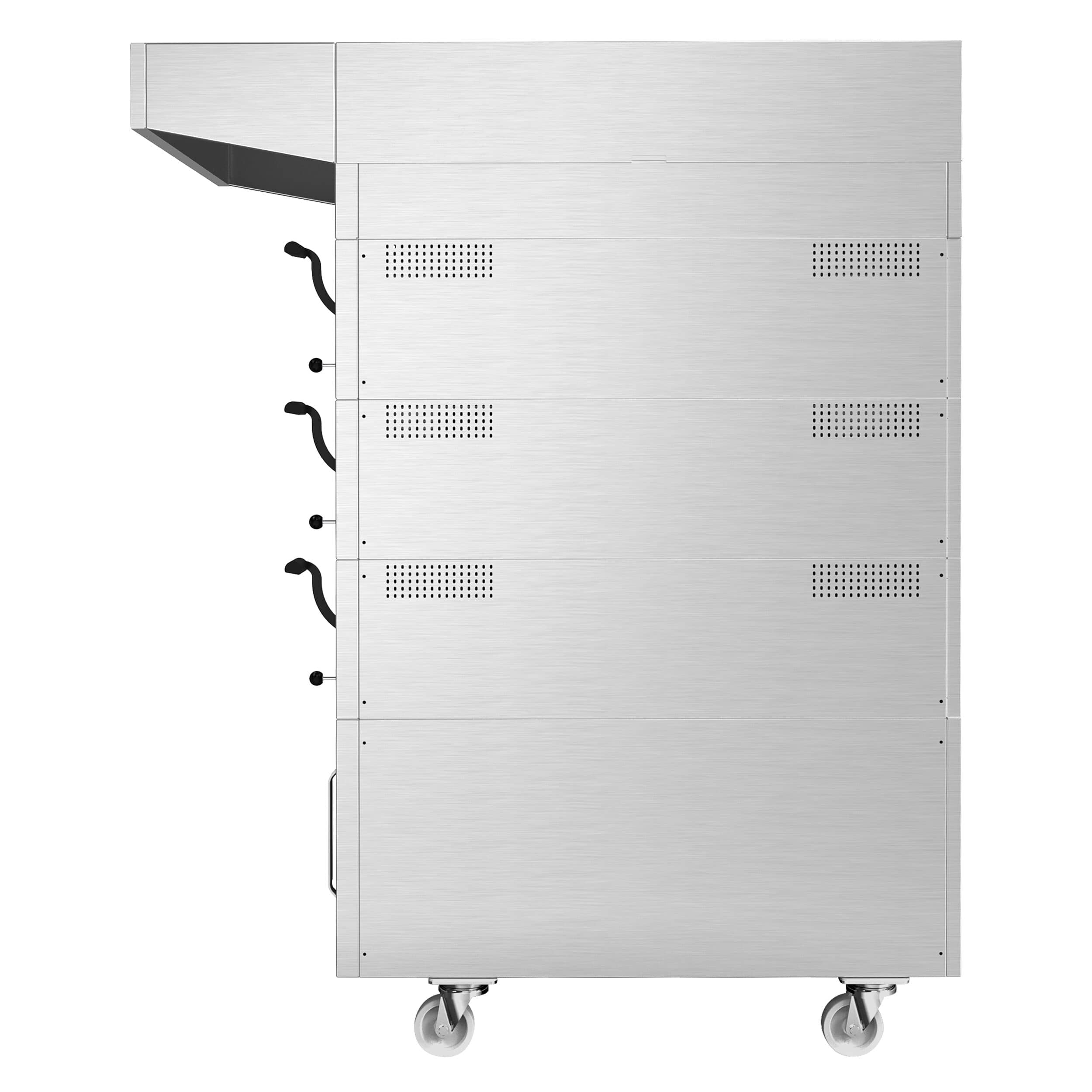 Electric Cuptor cu vatră modular pentru brutării cu umidificare & Dospitor - Touchscreen - 3 camere de coacere - incl. Hotă & Cadru inferior & Raft dospitor — 6