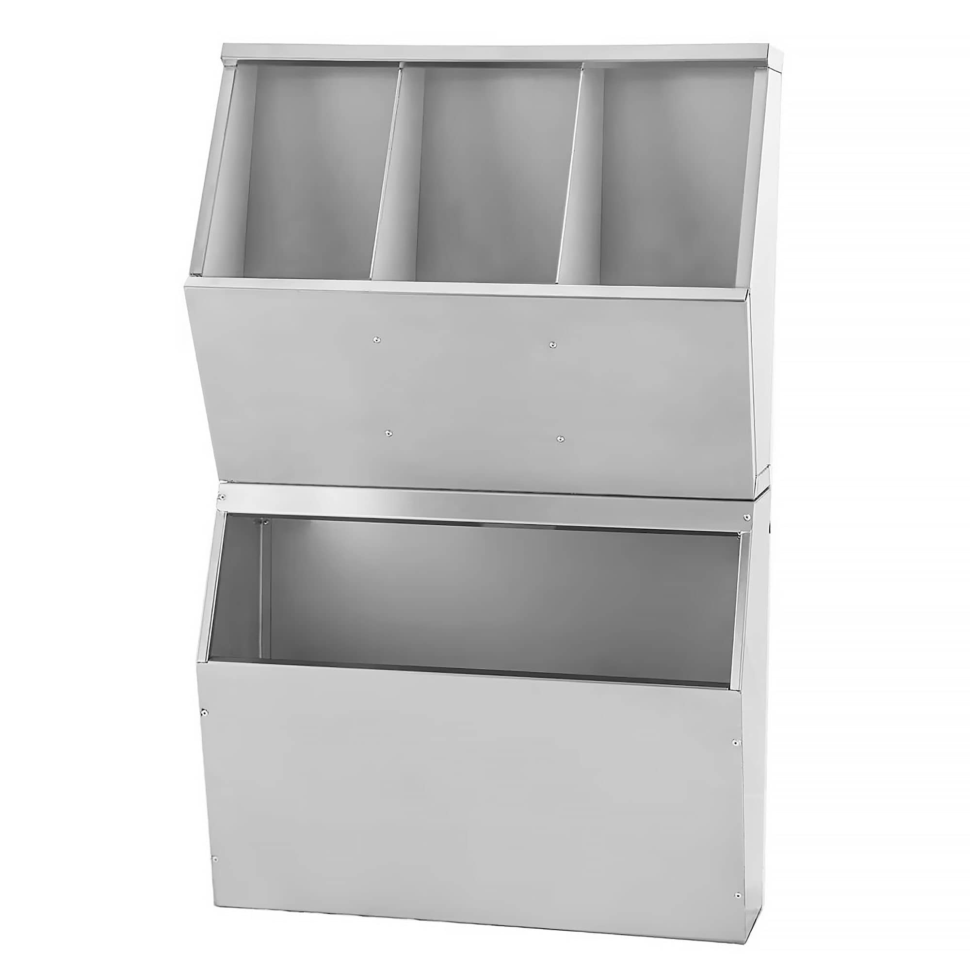 Raft inox - Modul de bază - 500x200x(H)800 mm - Adâncime: 200 mm - cu 4 polițe — 3