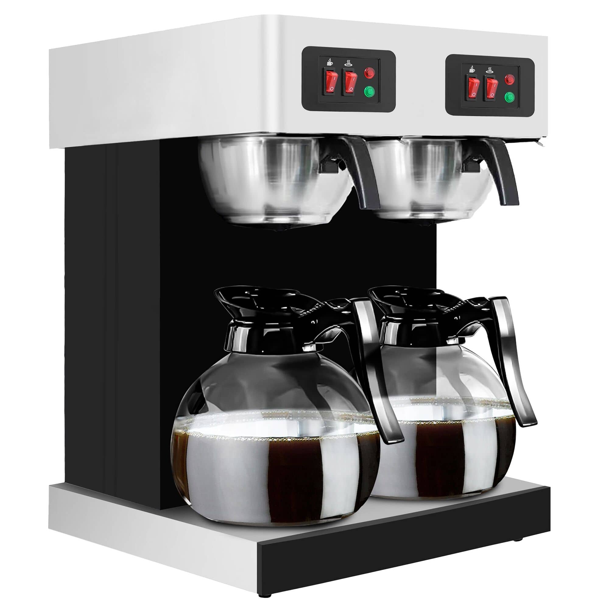 Aparat de cafea cu filtru – 2 x 1,8 litri – incl. 2 carafe de sticlă — 4