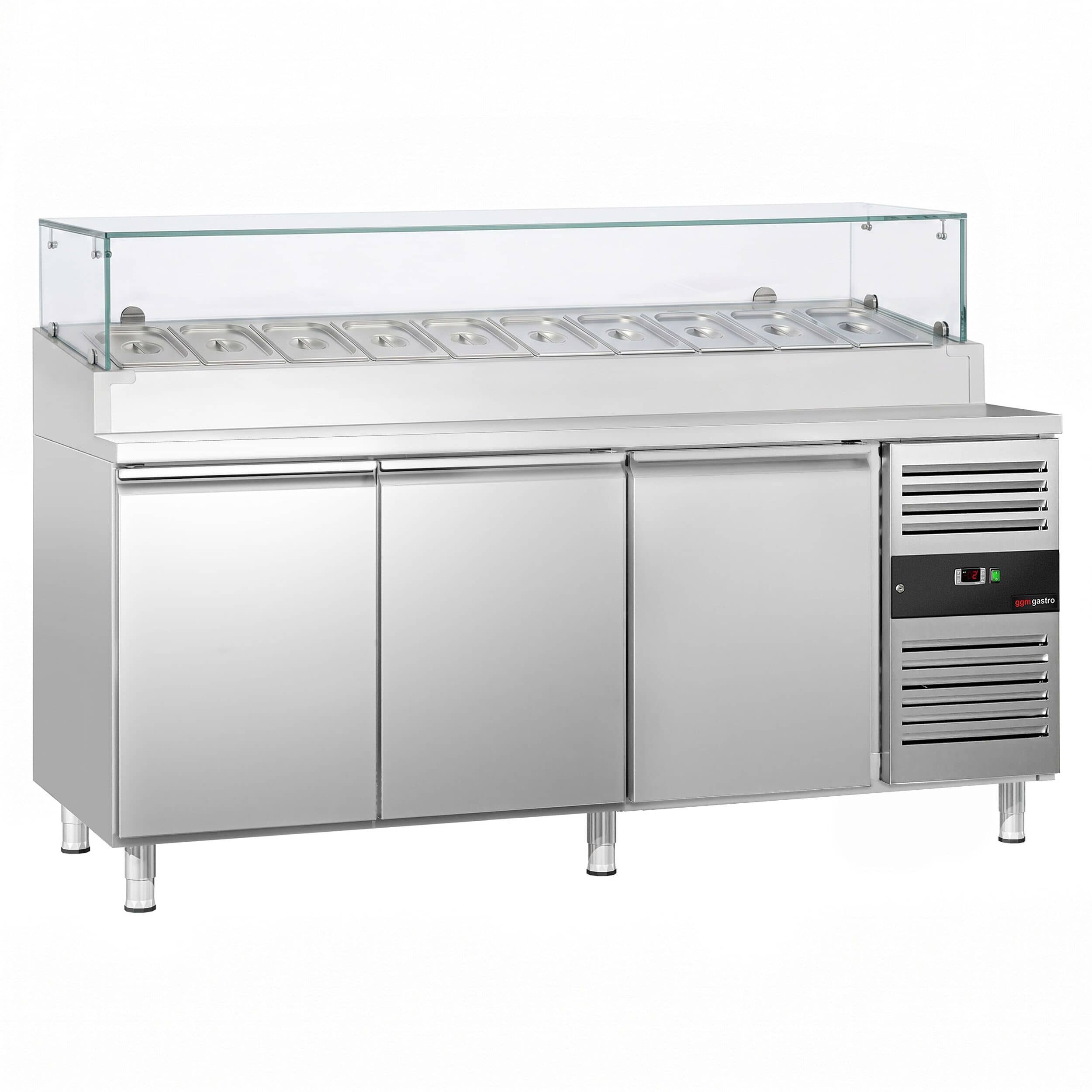 Saladetă PREMIUM - 2020x800 mm - 3 uși - pentru 10x GN 1/3 — 4