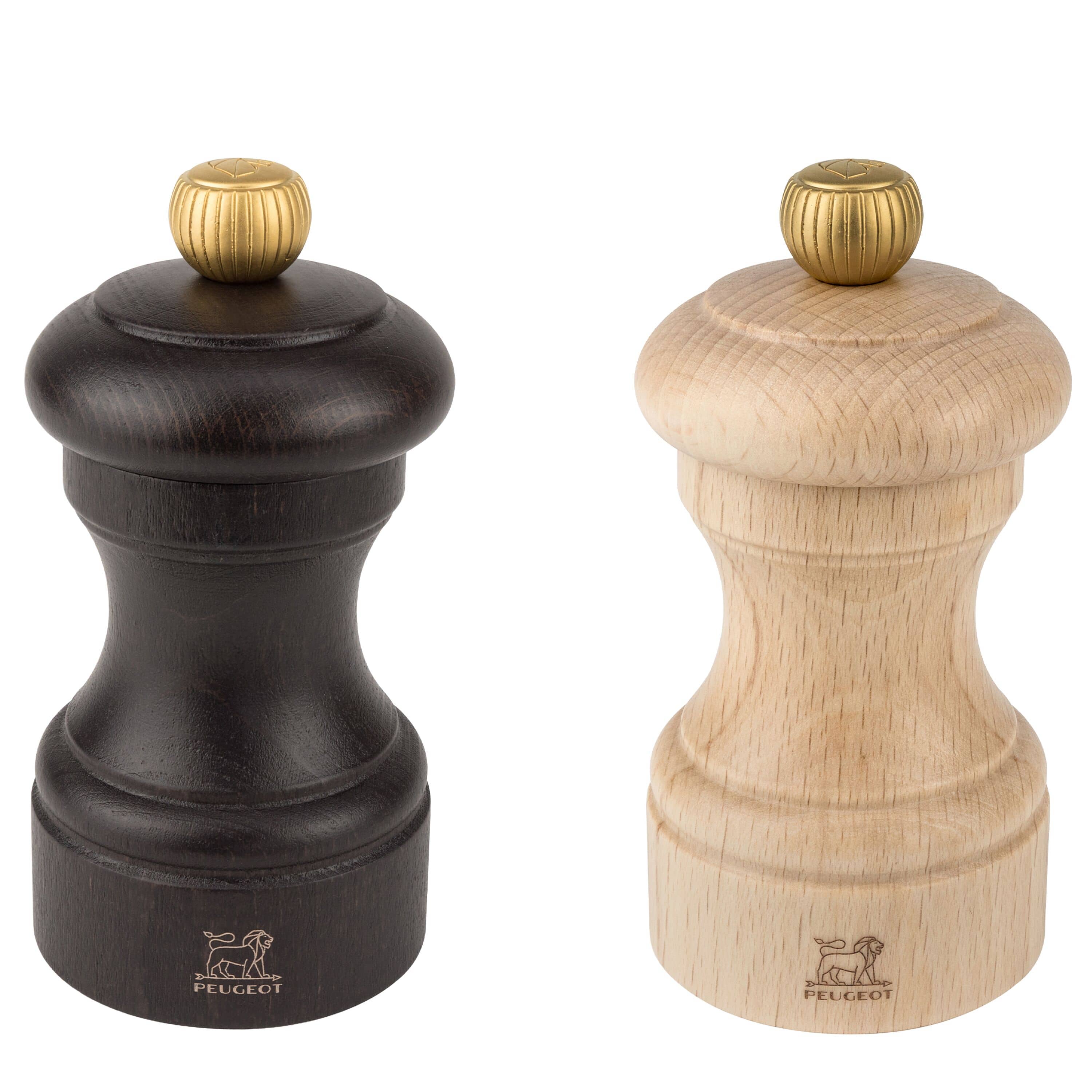 (6 bucăți) PEUGEOT | BISTRO - Râșniță pentru sare și piper - Lemn - Ciocolată și natură - Înălțime: 100 mm — 4