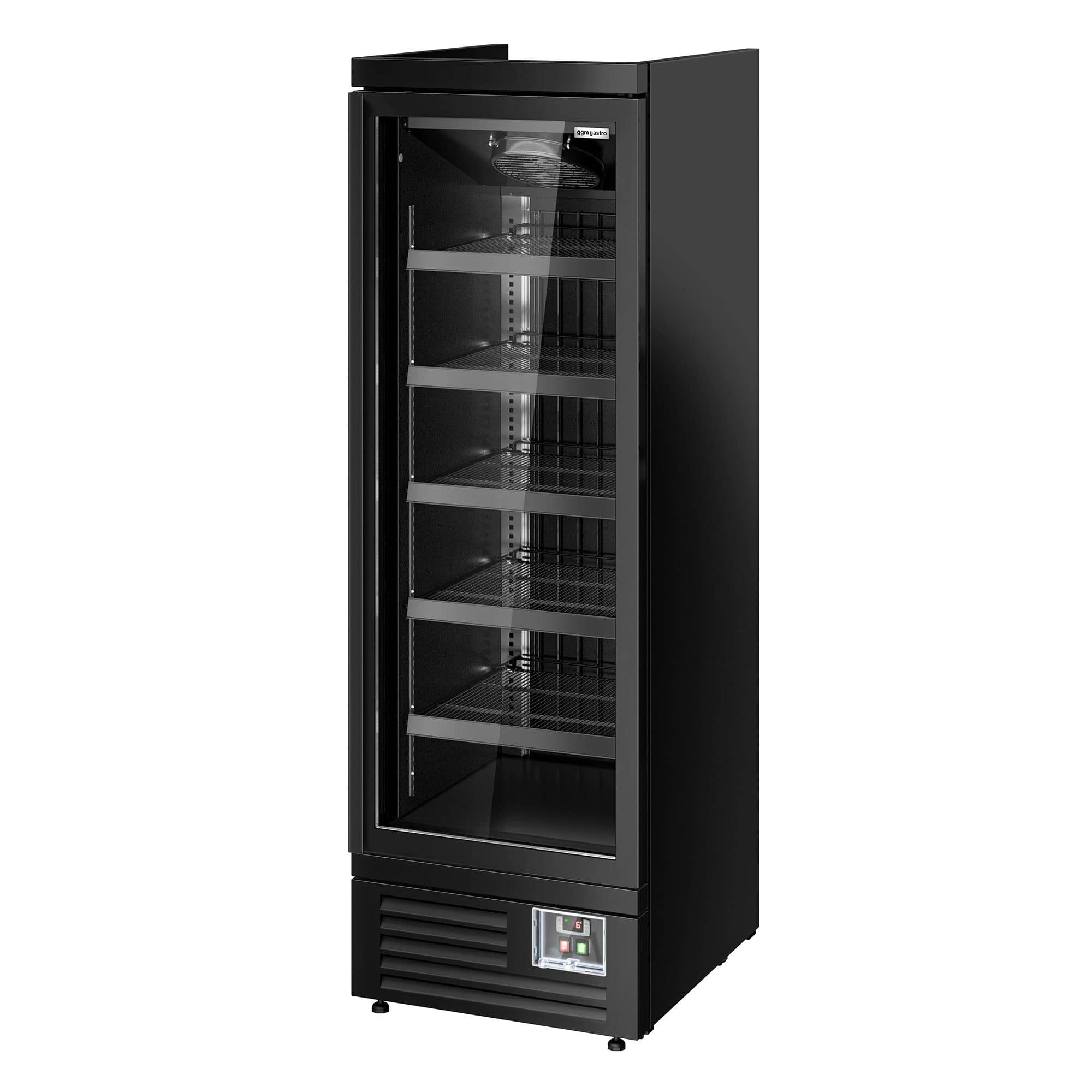 Raft frigorific – 630 mm – 443 litri – cu 1 ușă batantă cu geam dublu și 5 rafturi — 8