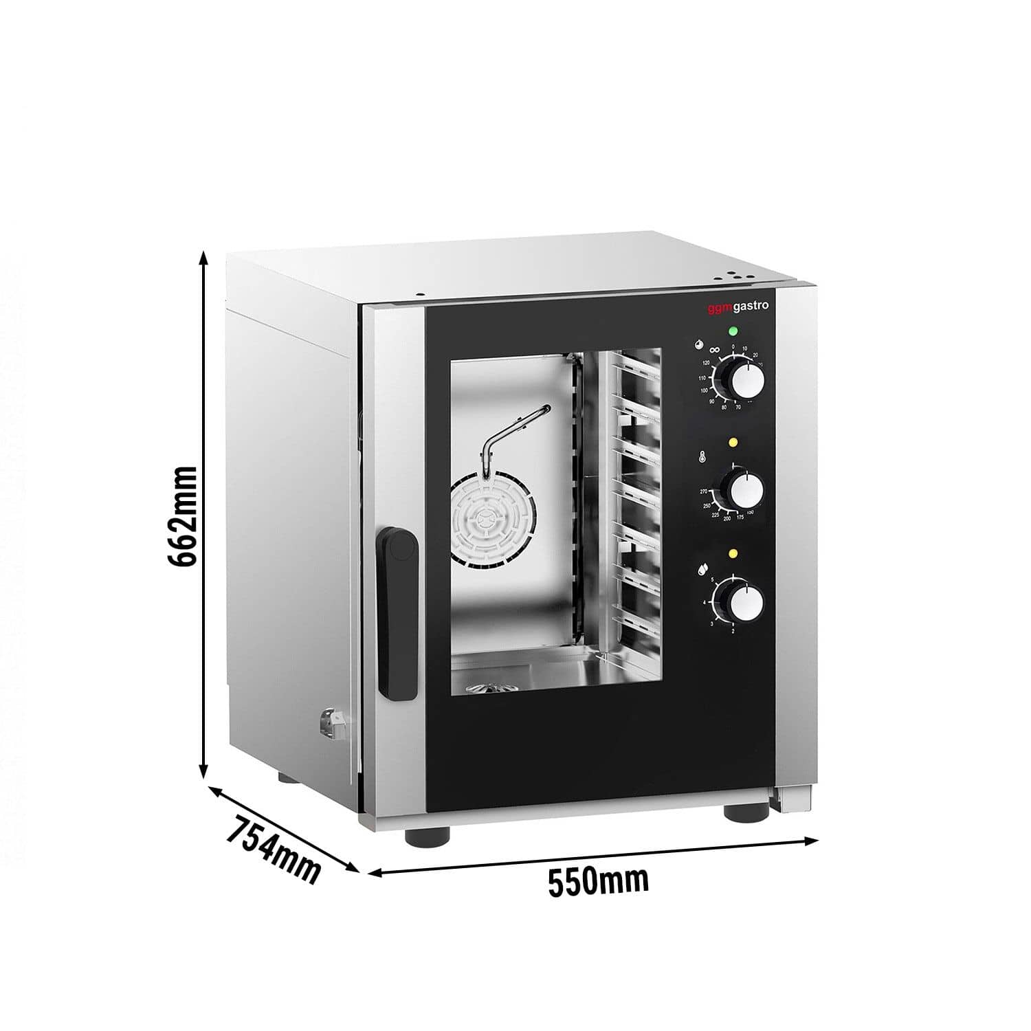 Cuptor convecție abur - Electromecanic - 5x GN 2/3 — 3