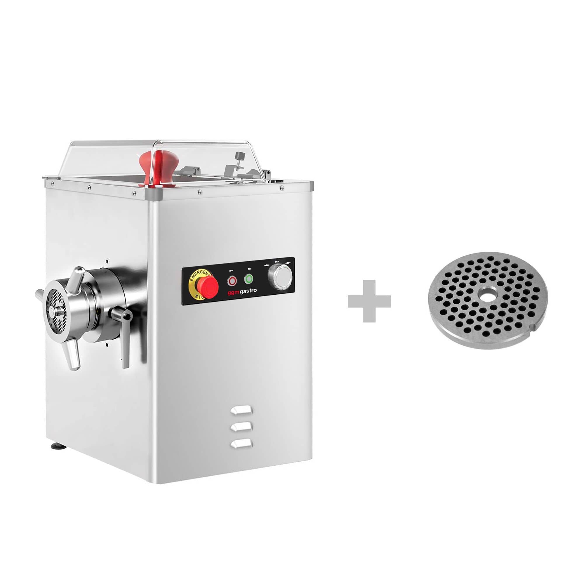Mașină de tocat carne profesională 22 - 250 kg/h - 1,5 kW - sită 4 mm — 2