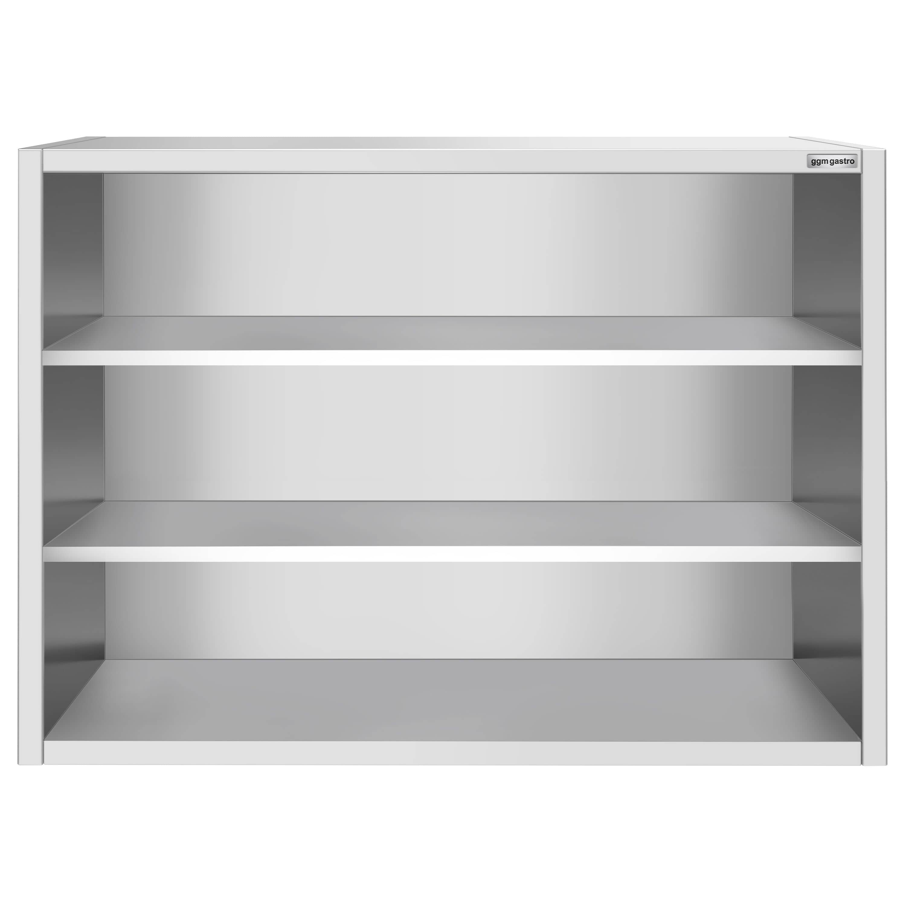 Dulap de perete din oțel inoxidabil PREMIUM - 1400x400 mm - deschis - 1000 mm înălțime — 5