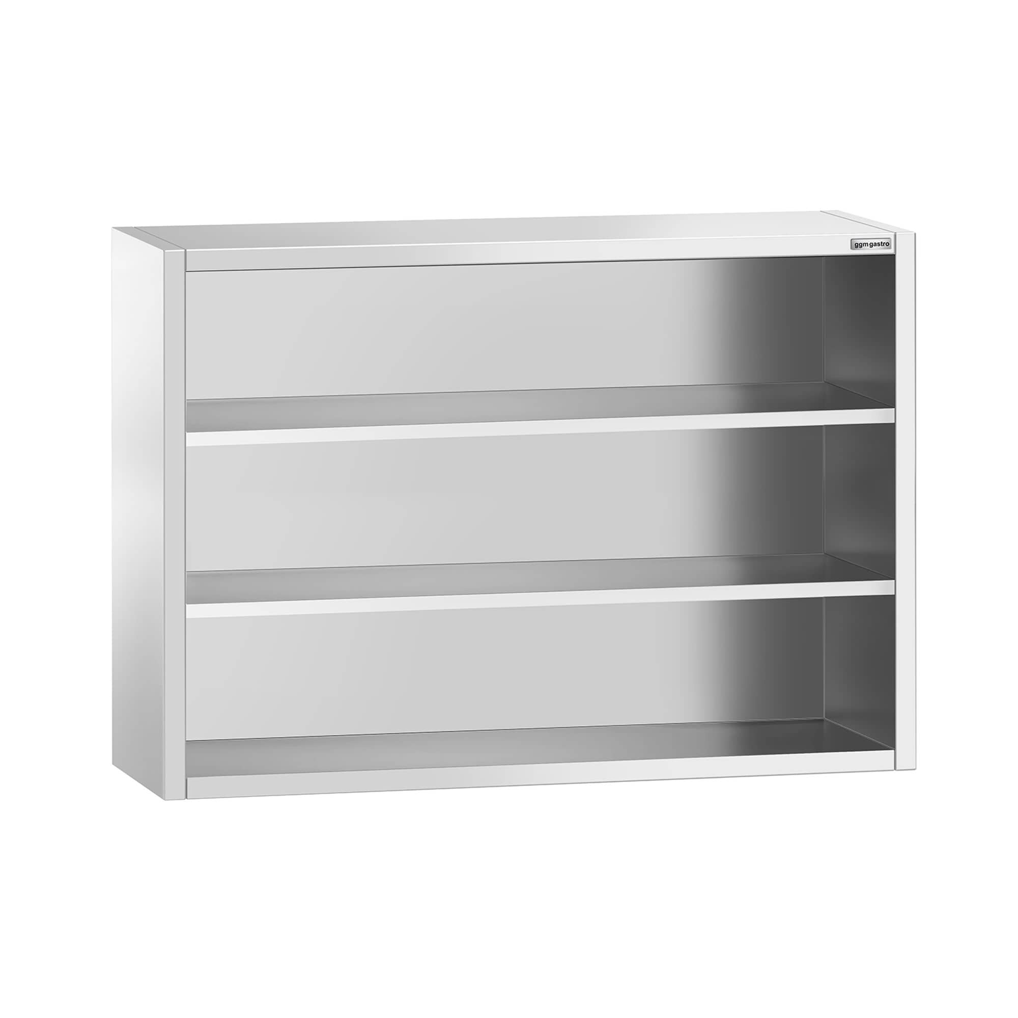 Dulap de perete din oțel inoxidabil PREMIUM - 1400x400 mm - deschis - 1000 mm înălțime — 2
