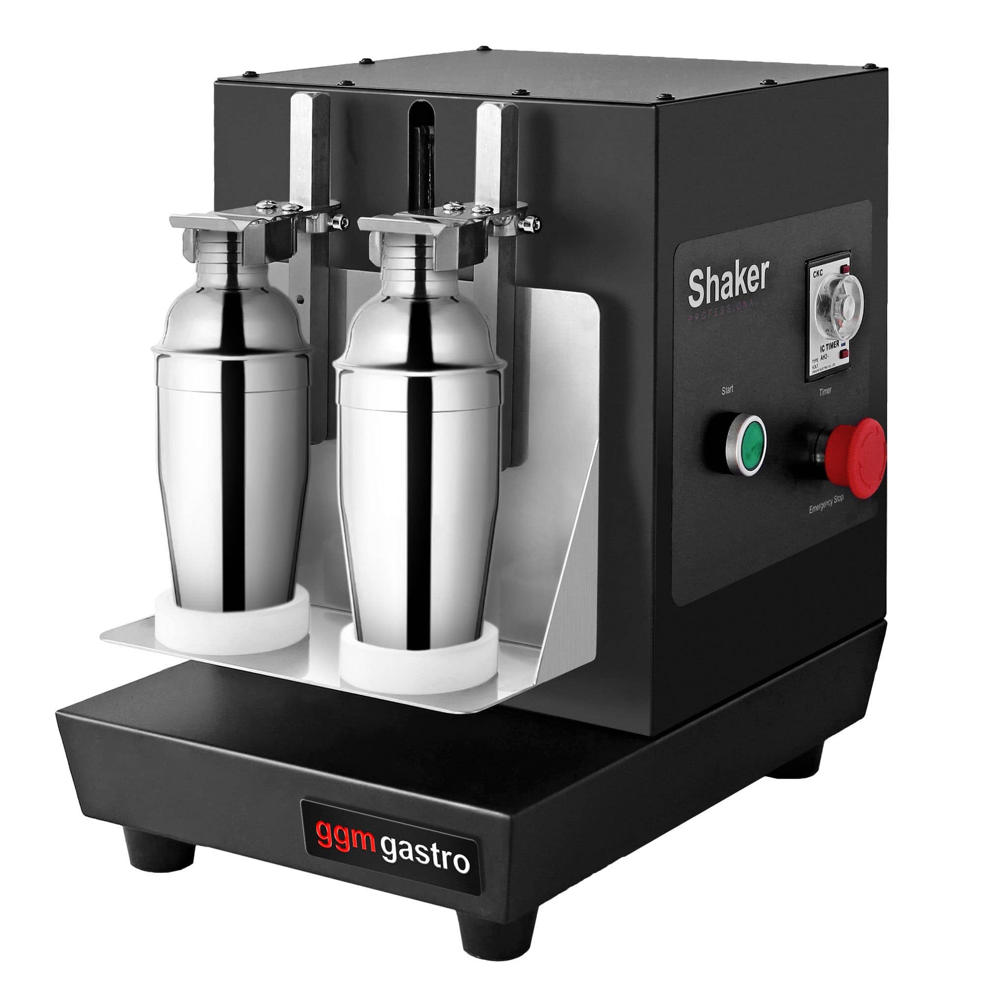Shaker electric pentru lapte, cocktailuri și ceai cu bule – dublu – 40 W – 240 rpm – negru — 4