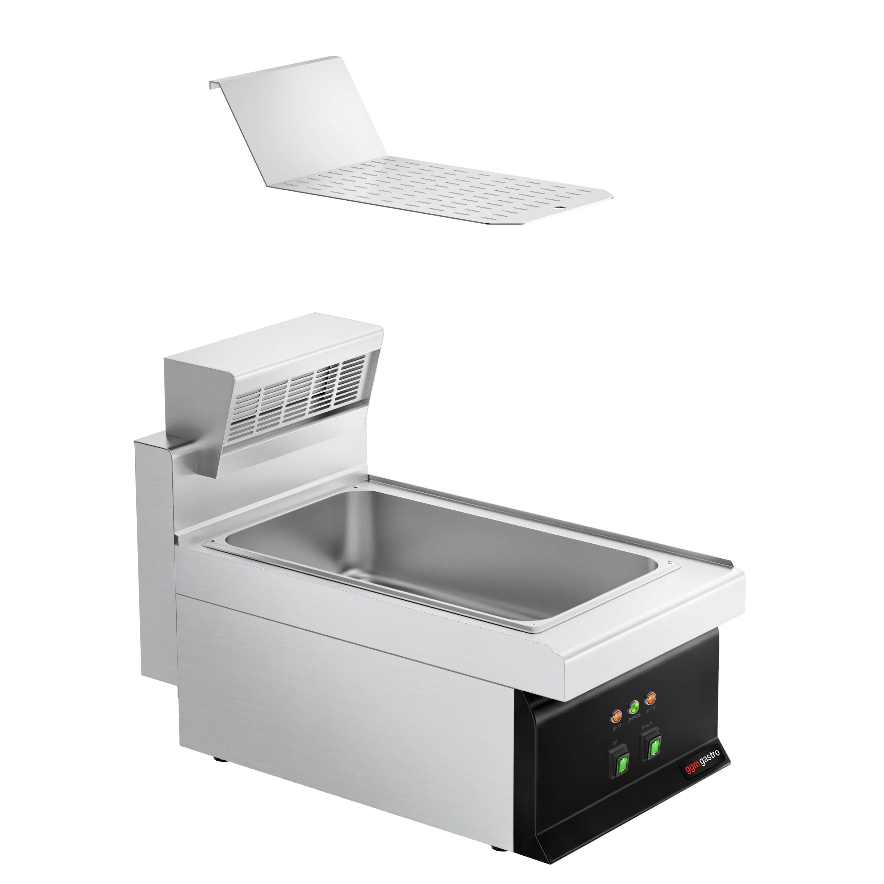 Aparat de menținut cartofii la cald / încălzitor de cartofi prăjiți - 1,17 kW - 1x GN 1/1 - de banc — 8