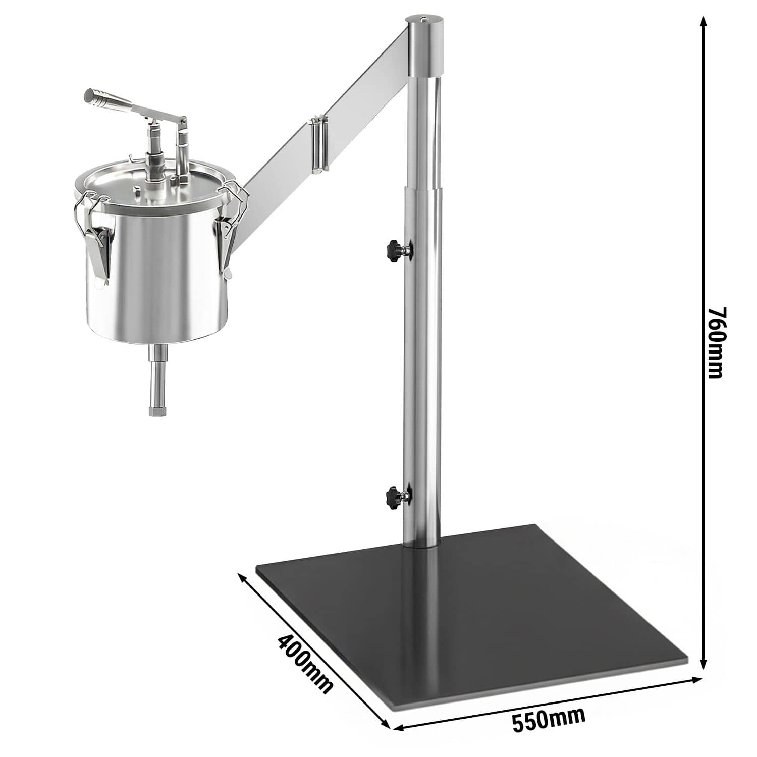 Dozator pentru aluat de vafe – 4 litri – rabatabil — 3