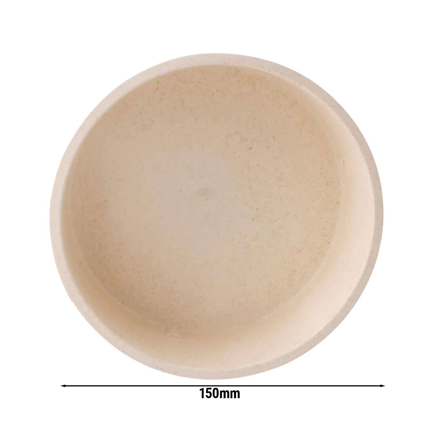 (60 buc) Bol - Bio-Compound - 650 ml - rotund - Ø 150 mm -  FSC certificat - Crem — 3