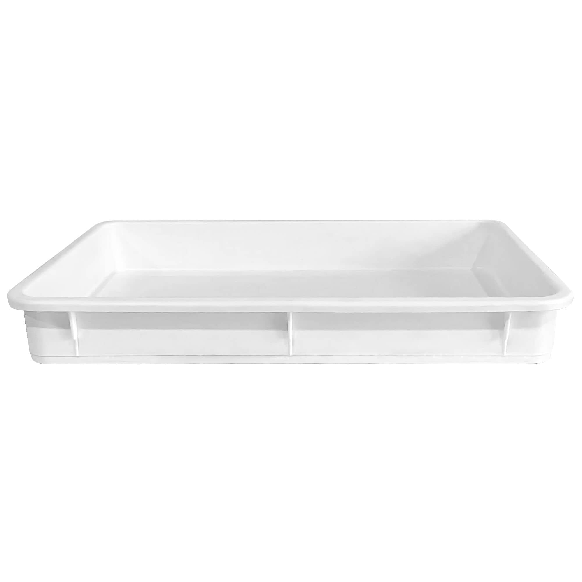 (9 tlg) Cutie aluat pizza -set - 8 recipiente & 1 capac - EN 600x400 mm - Înălțime: 75 mm - polipropilenă - alb — 5