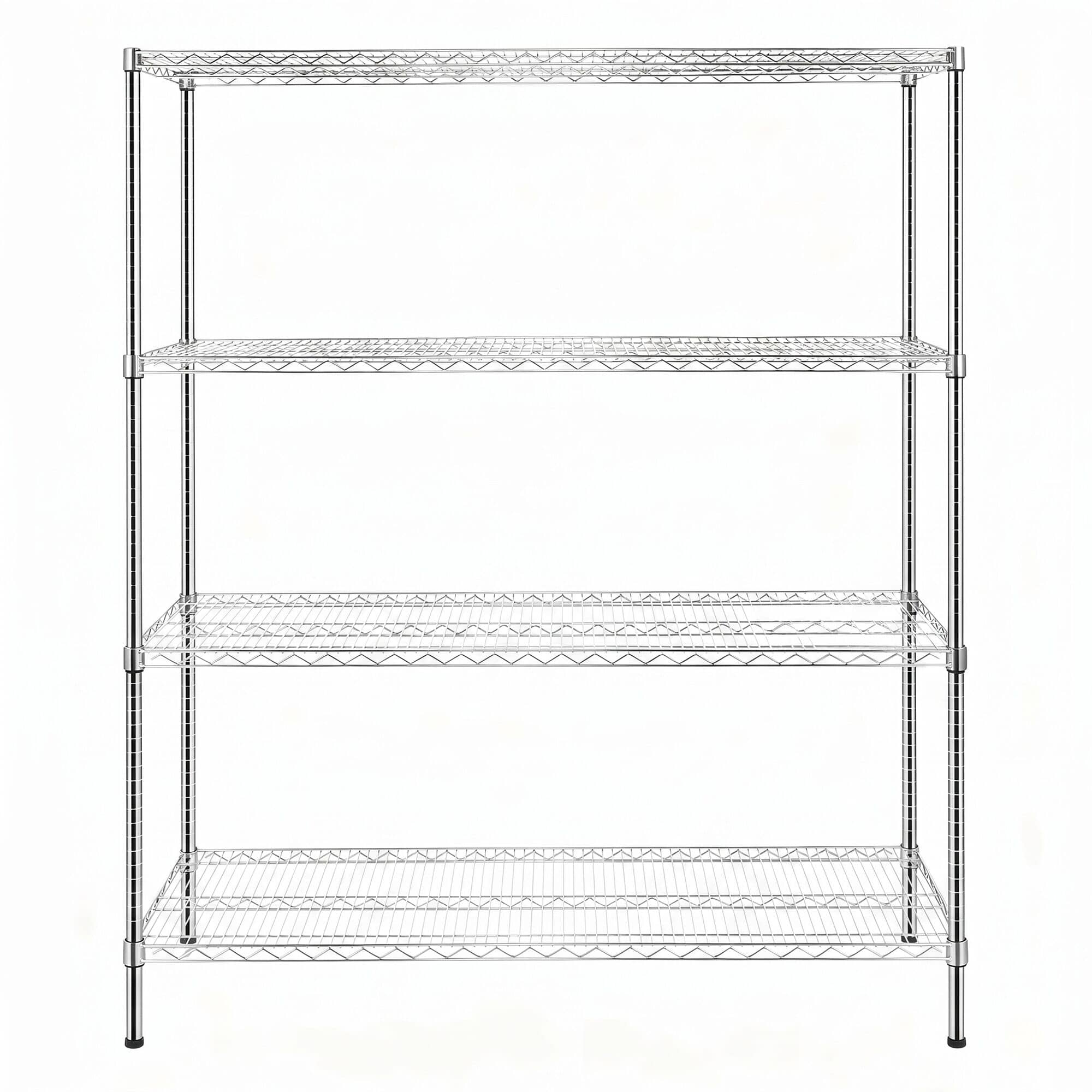 Raft din oțel – 1500 x 450 mm – 4 rafturi – cromat — 5