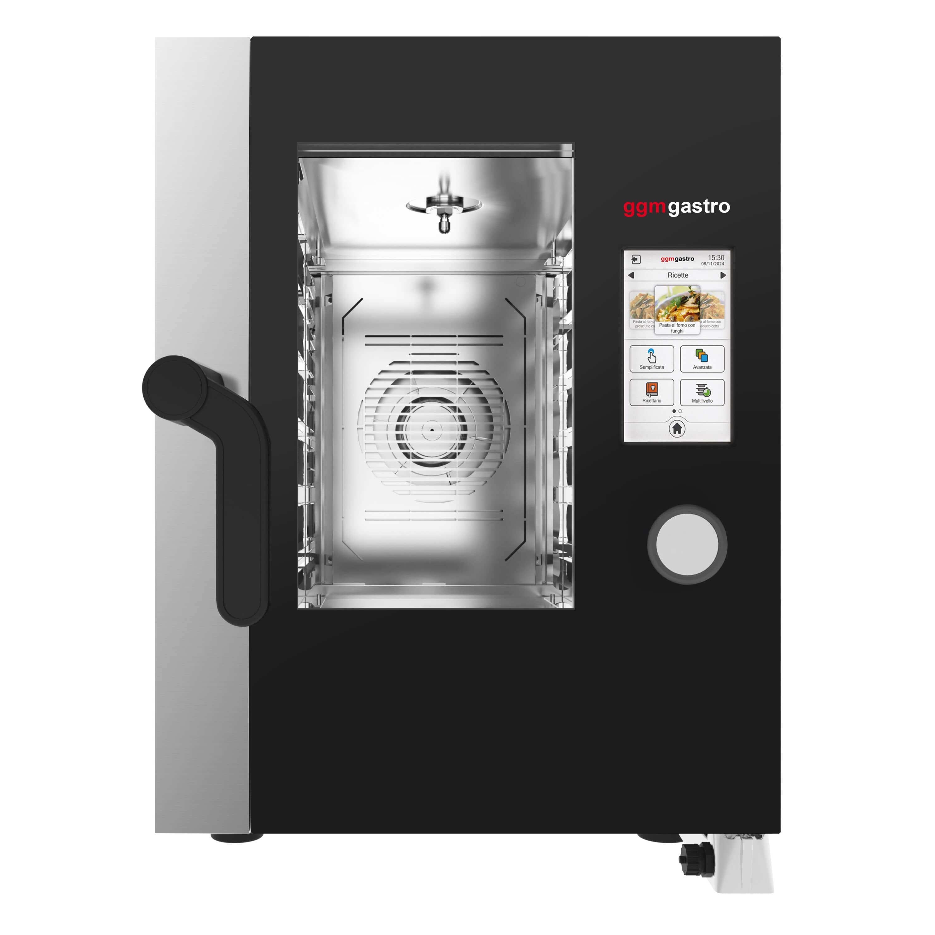 Cuptor convecție abur - Touchscreen - Ecran tactil - 6x GN 1/1 - incl. Sistem de spălare & Sondă de temperatură — 6
