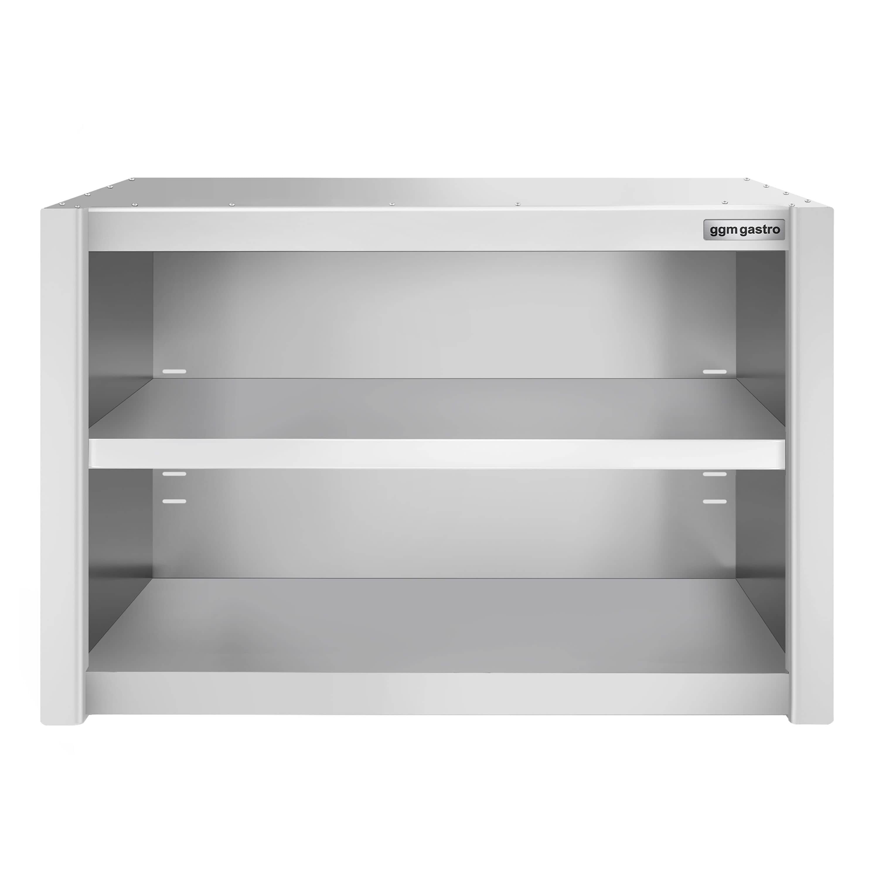 Dulap de perete din oțel inoxidabil PREMIUM - 800x400 mm - deschis - 650 mm înălțime — 5