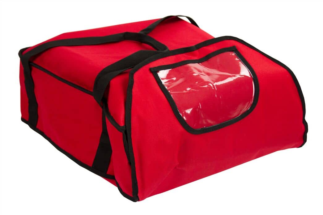 Geantă pentru pizza / geantă termoizolantă – pentru 5 cutii de pizza de 43 x 43 cm – Roșu — 2