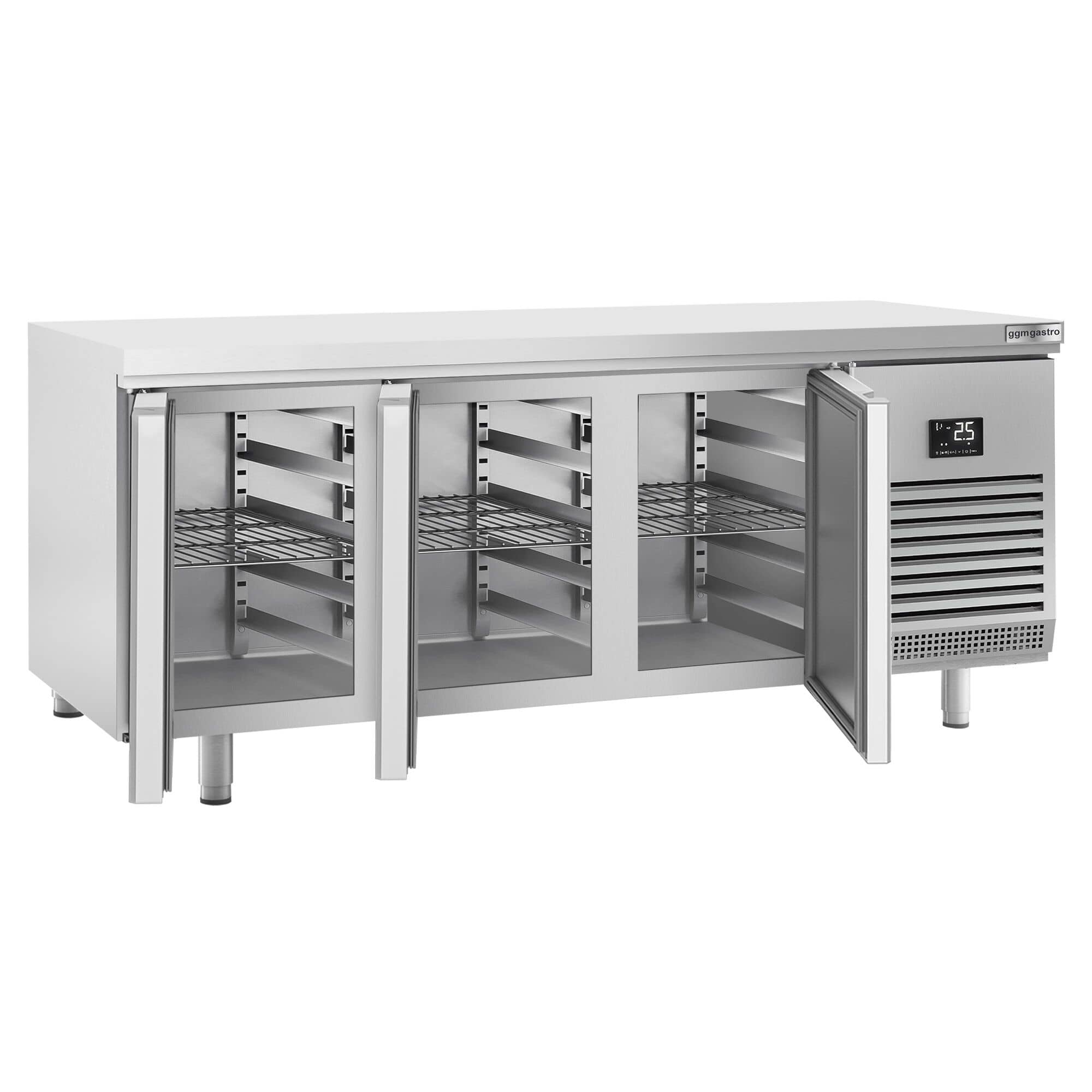 Masă frigorifică panificație Premium PLUS – 2185 x 800 mm – cu gaură de trecere — 5